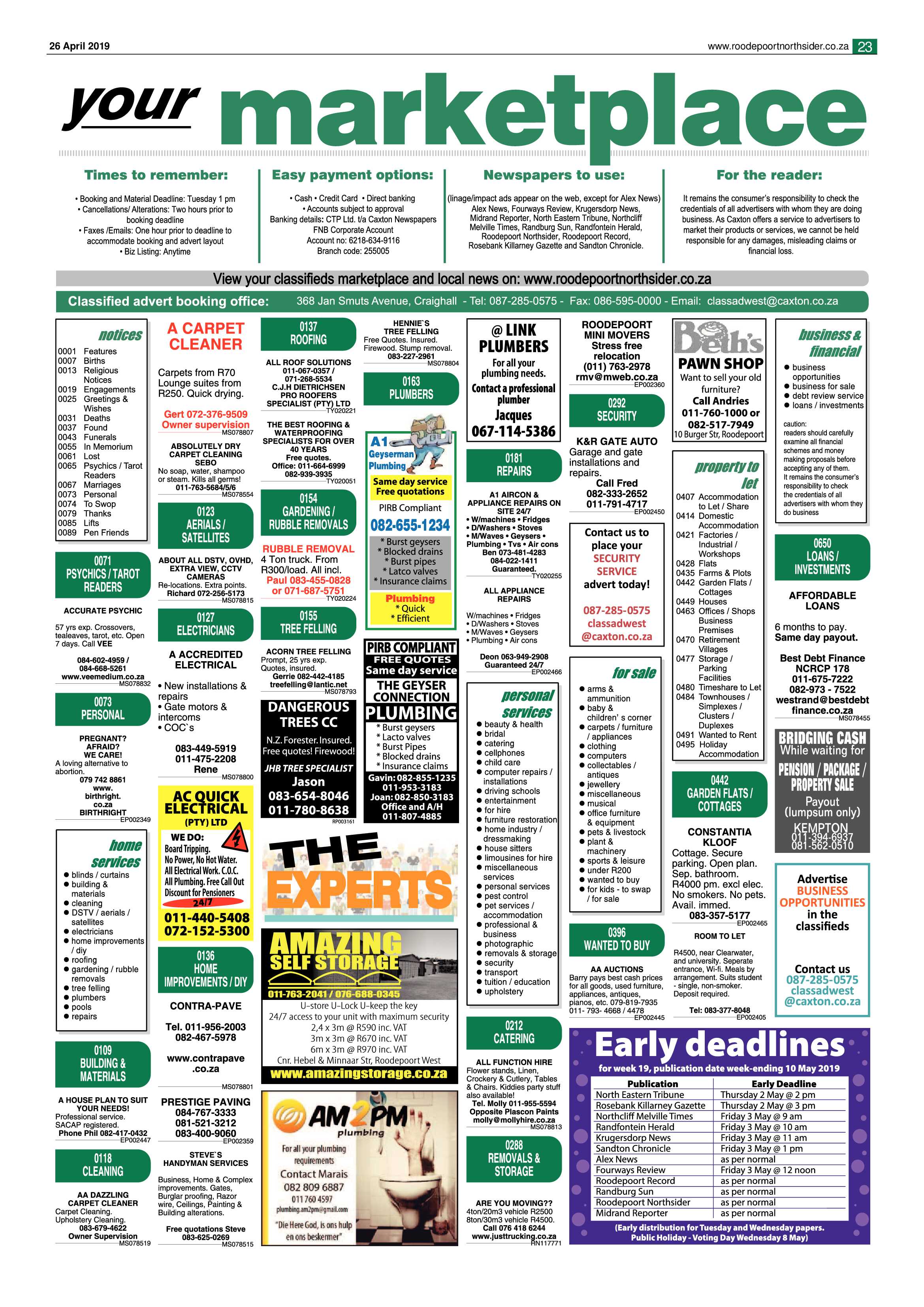 Roodepoort Northisder 26 April 2019 page 23