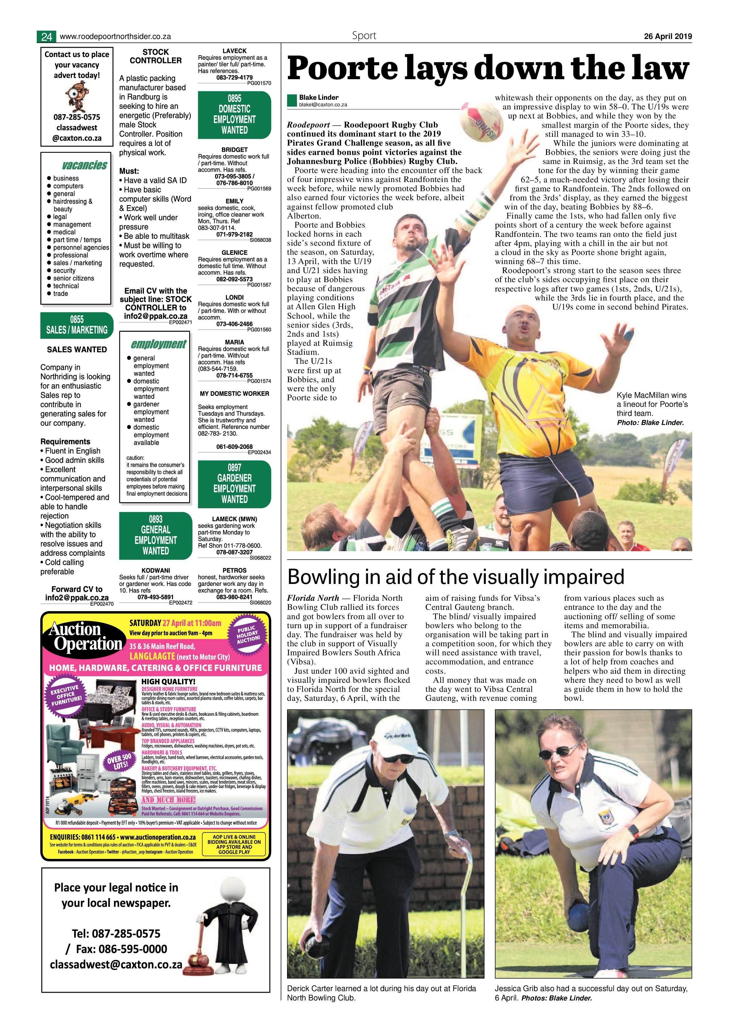 Roodepoort Northisder 26 April 2019 page 24