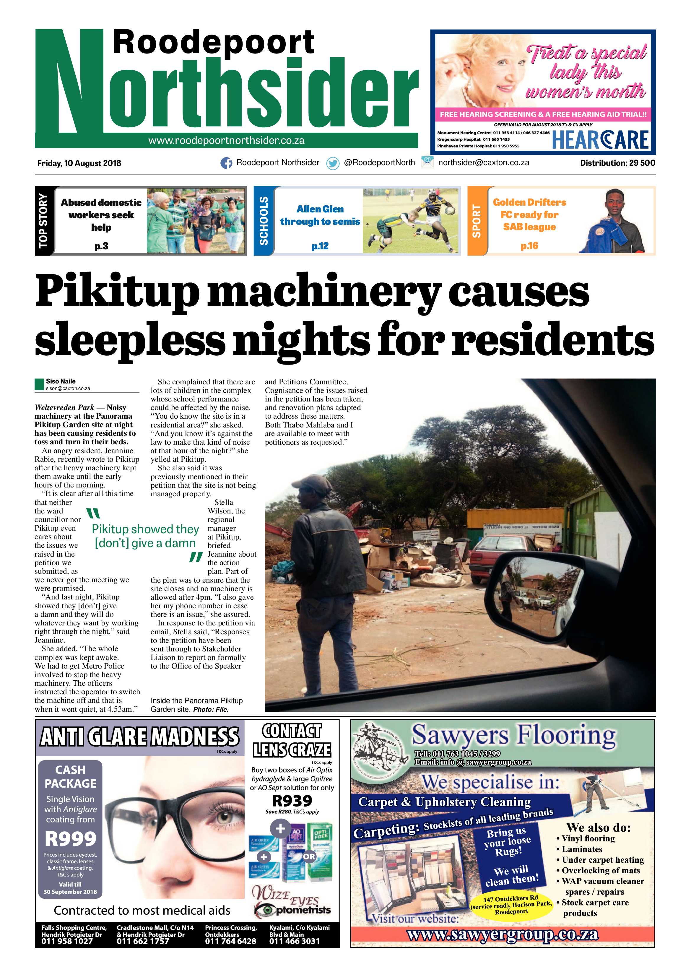 Roodepoort Northsider 10 August 2018 page 1