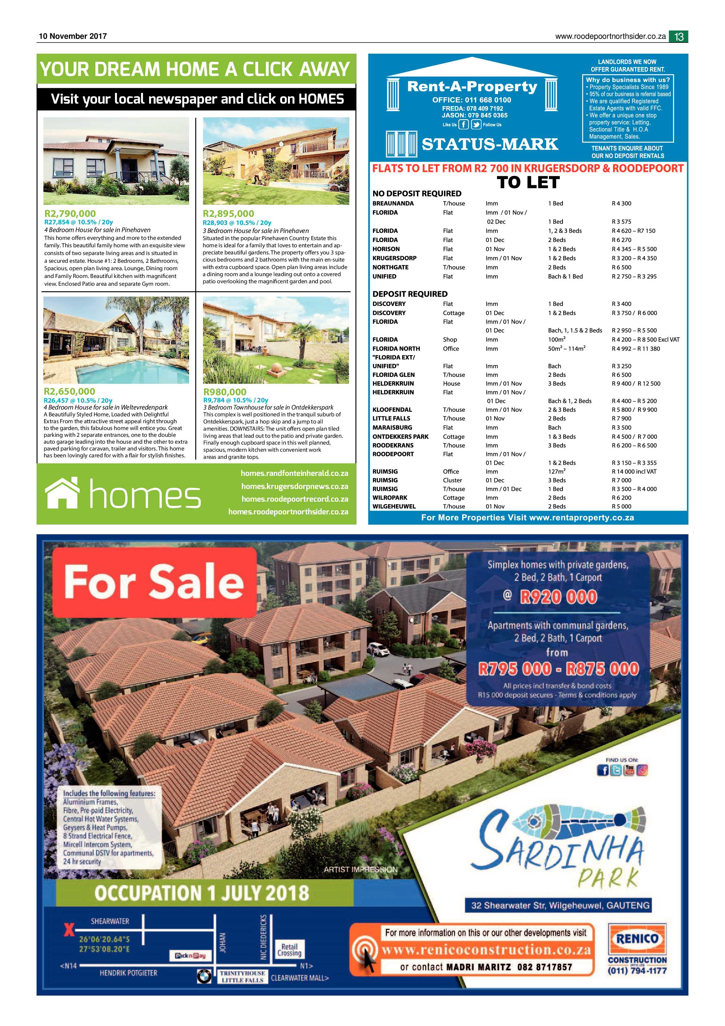 Roodepoort Northsider 10 November 2017 page 13