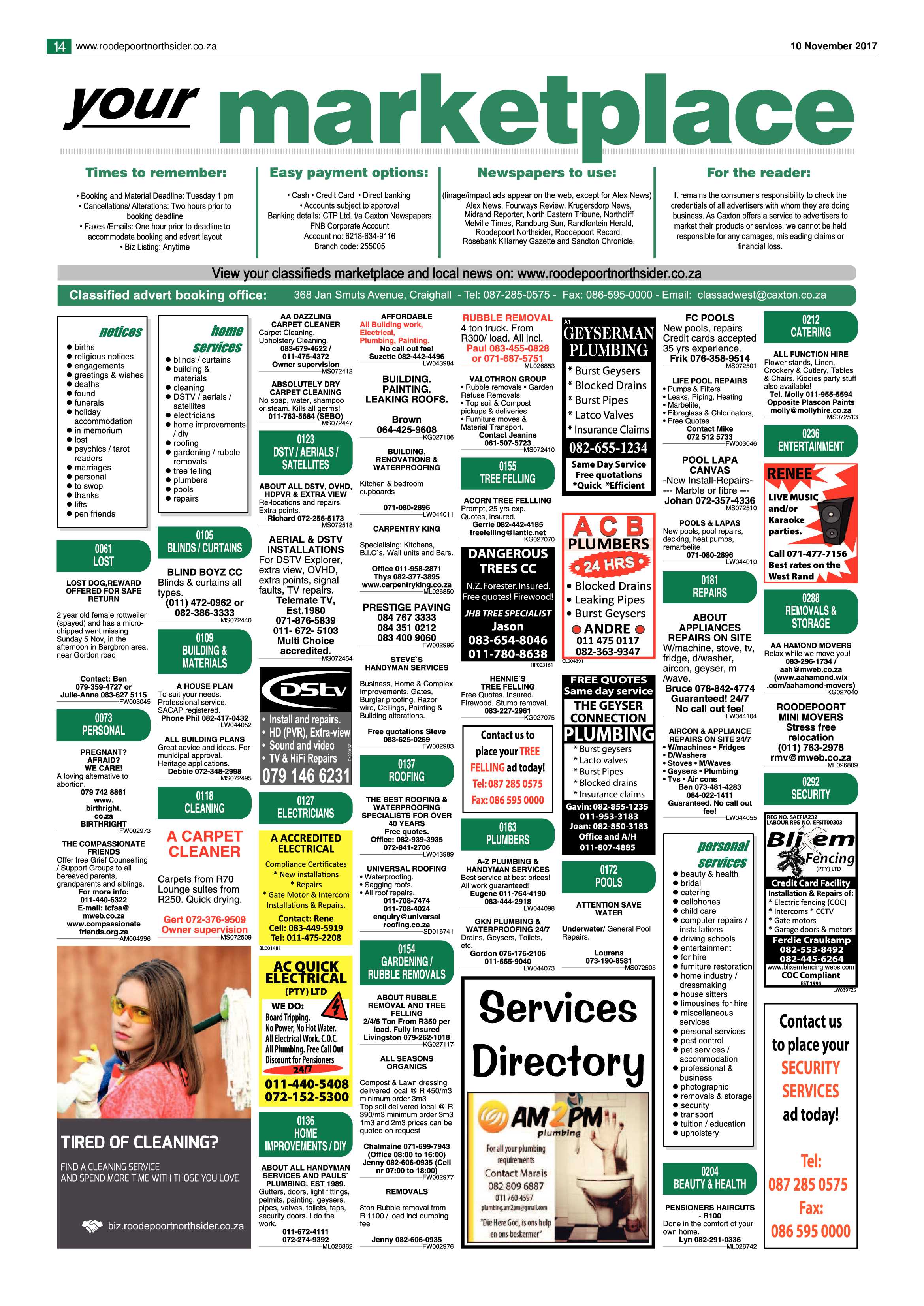 Roodepoort Northsider 10 November 2017 page 14