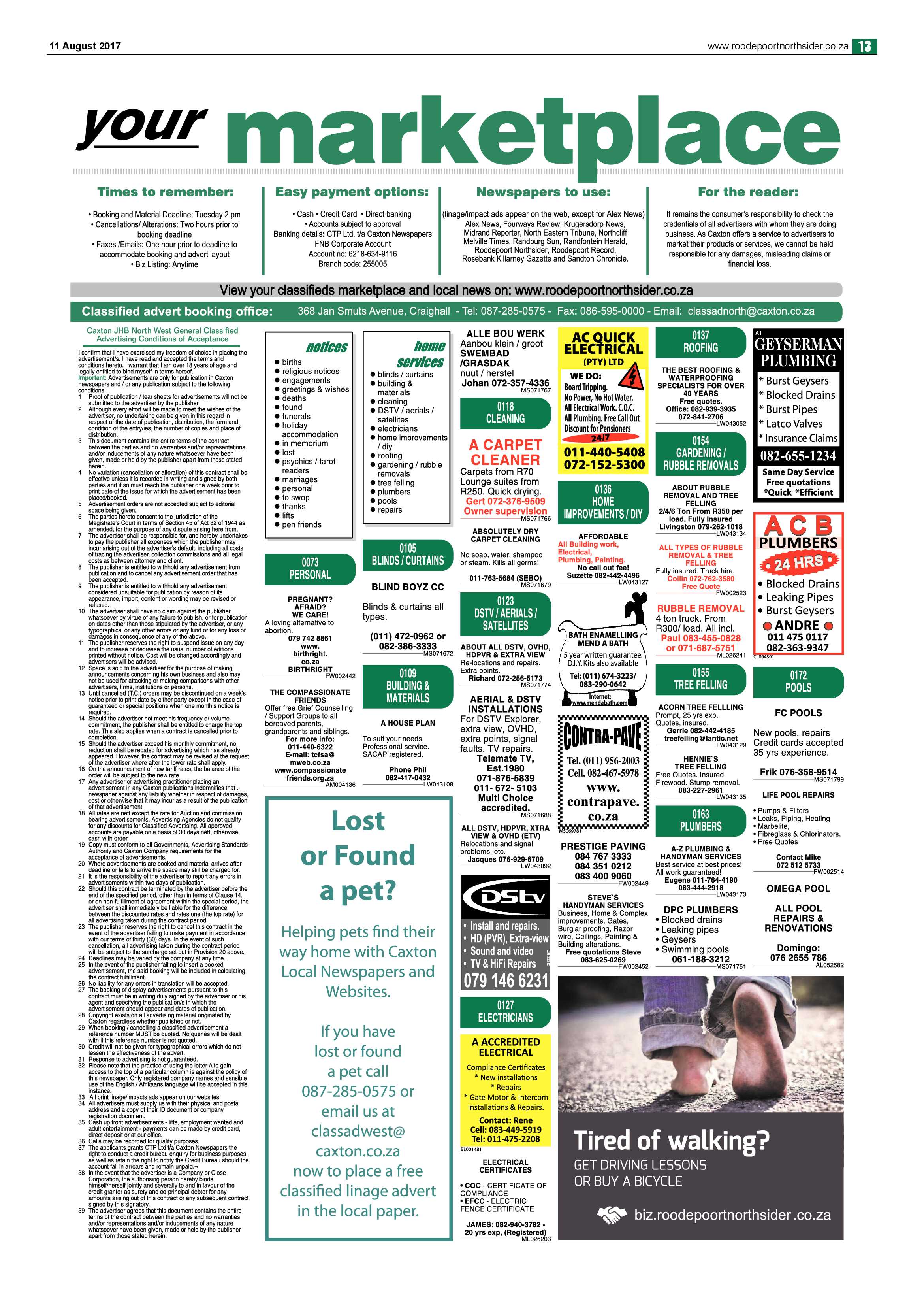 Roodepoort Northsider 11  August 2017 page 13