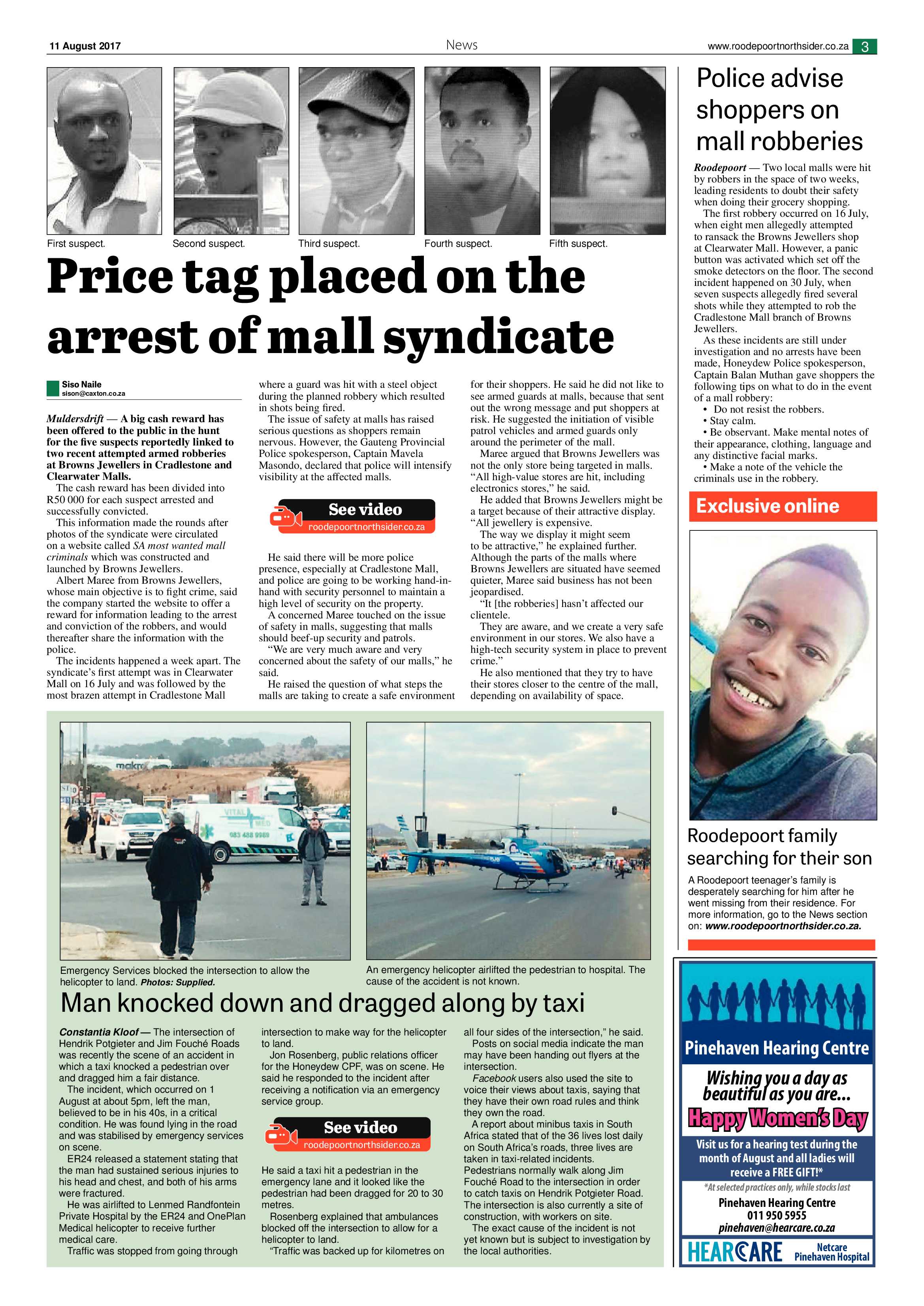 Roodepoort Northsider 11  August 2017 page 3