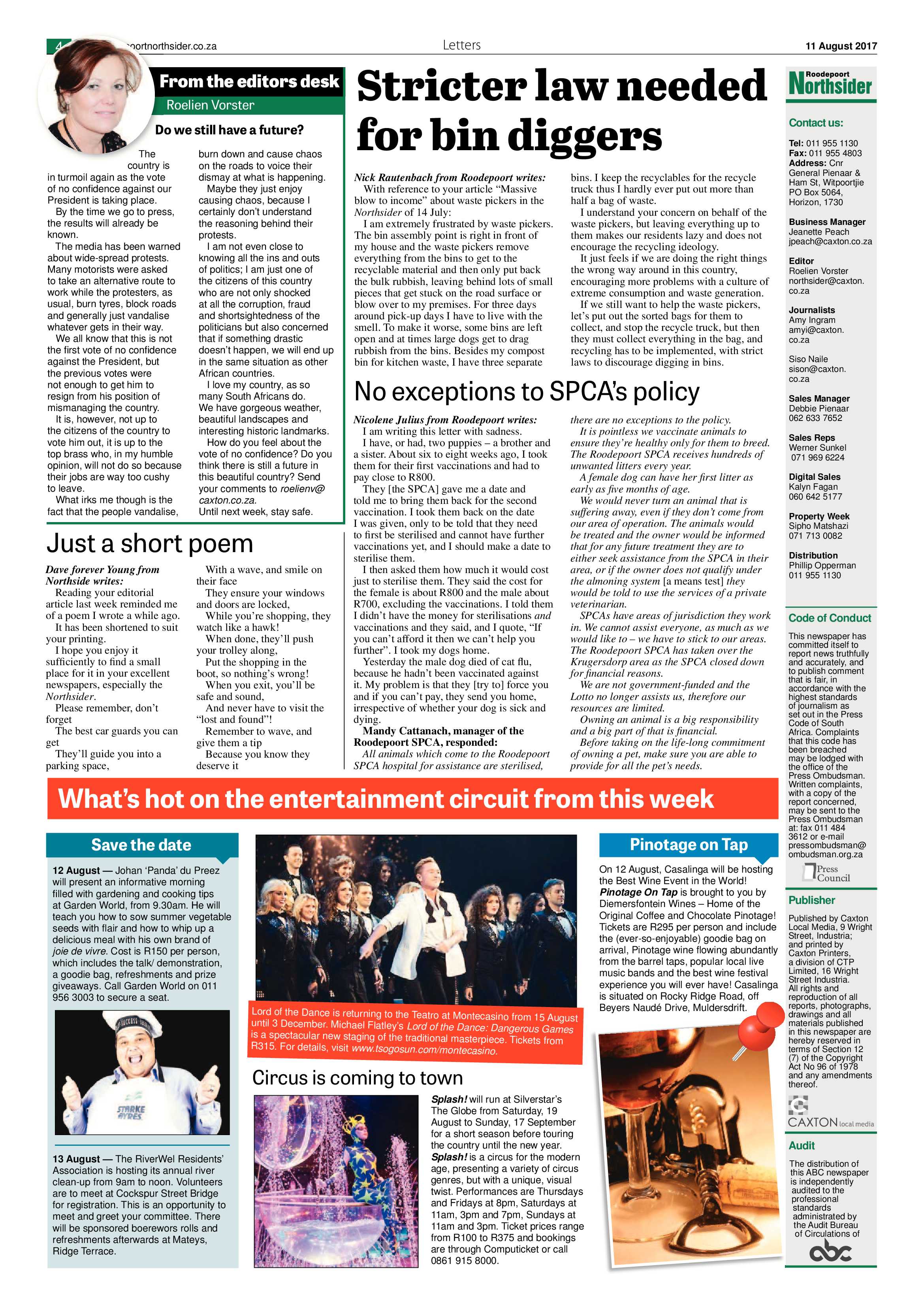 Roodepoort Northsider 11  August 2017 page 4