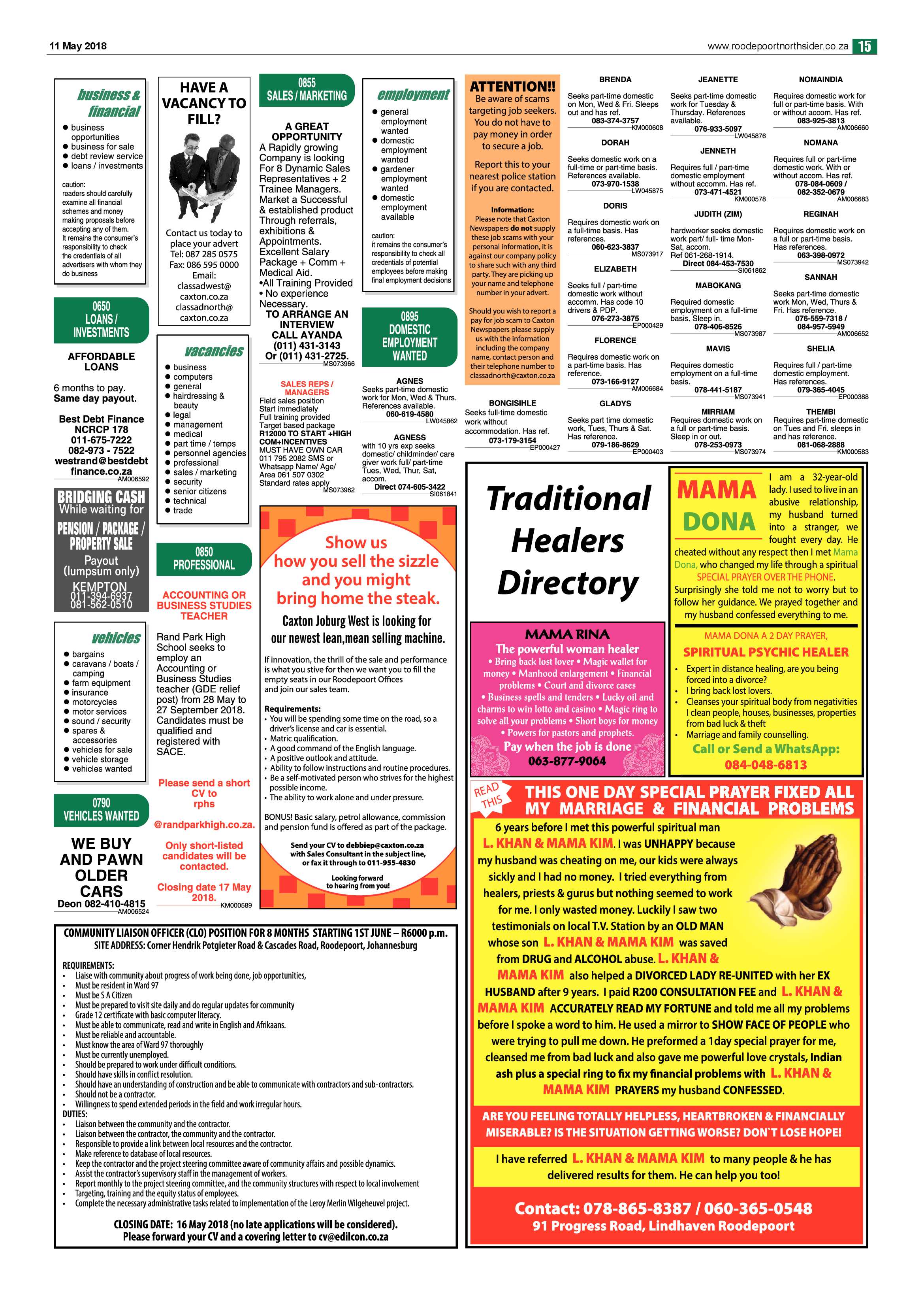 Roodepoort Northsider 11 May 2018 page 15