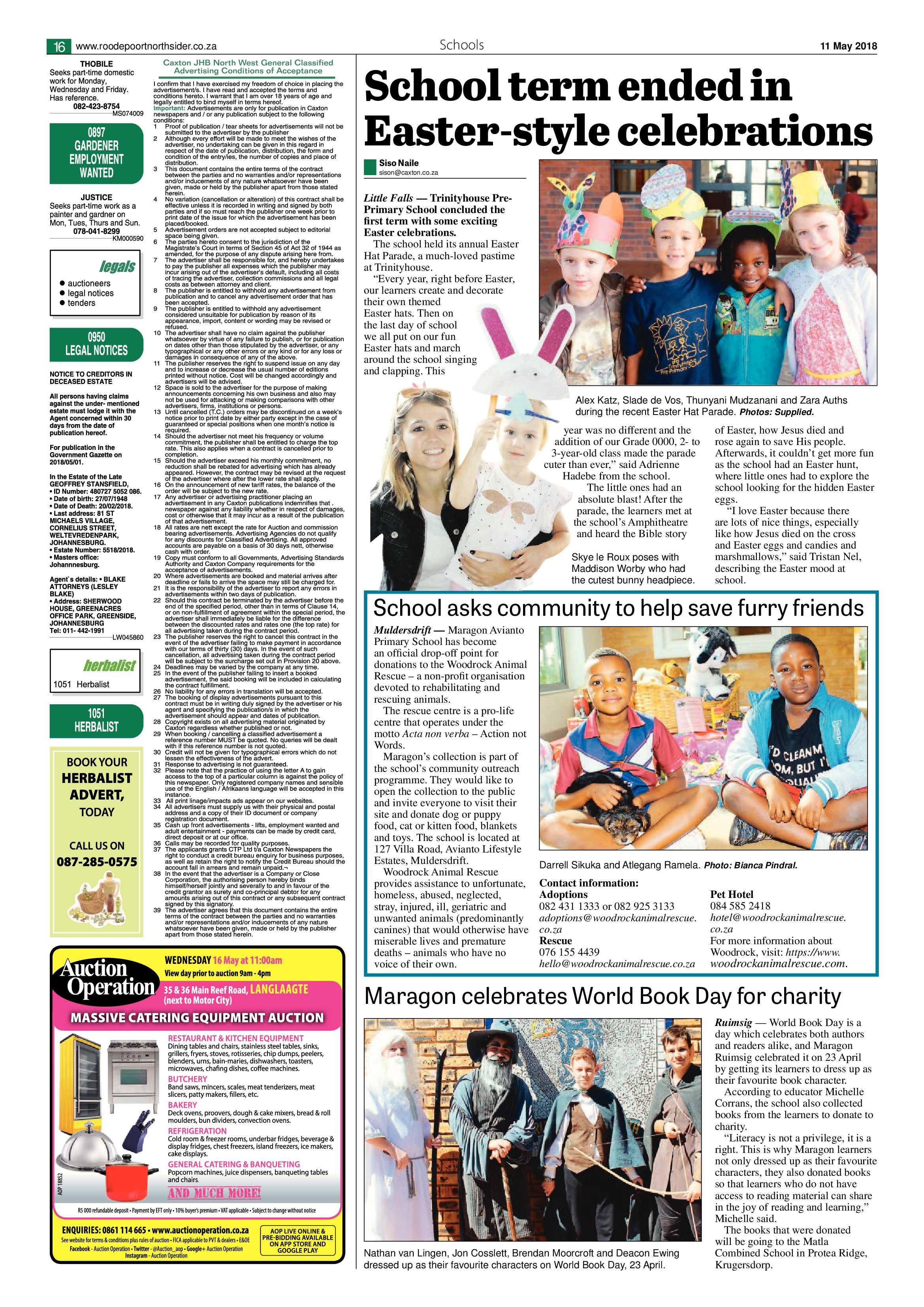 Roodepoort Northsider 11 May 2018 page 16