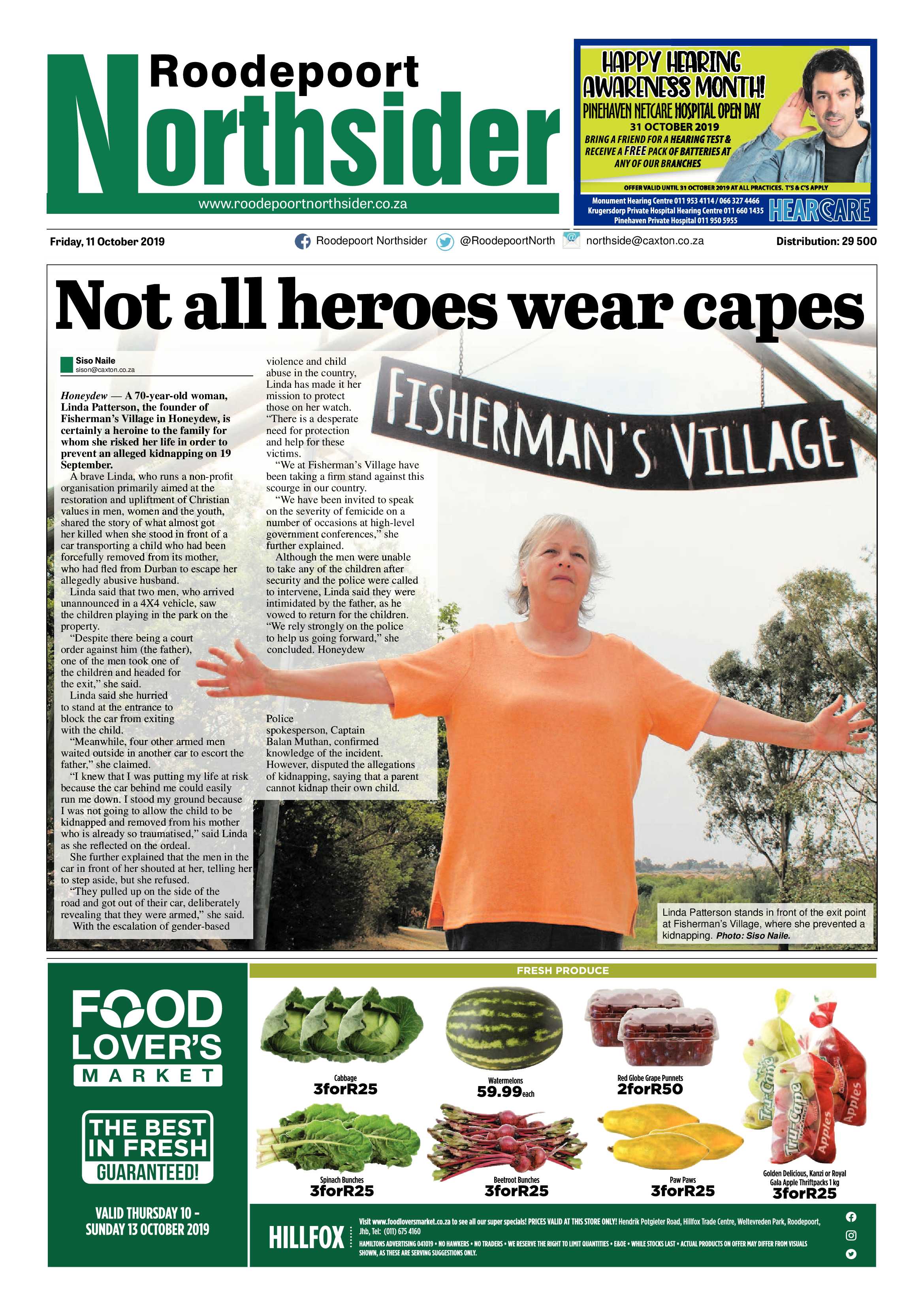 Roodepoort Northsider 11 October 2019 page 1