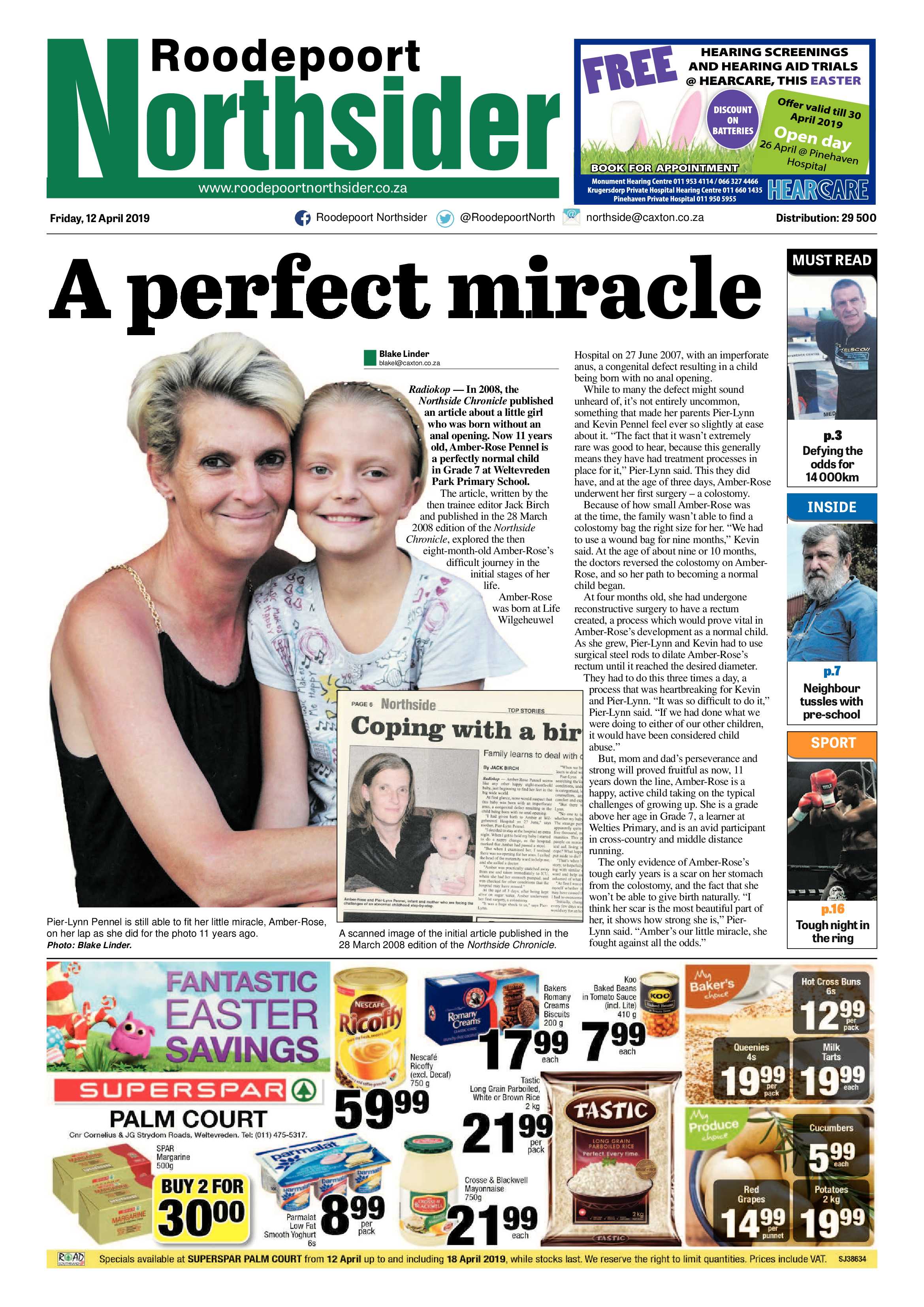 Roodepoort Northsider 12 April 2019 page 1