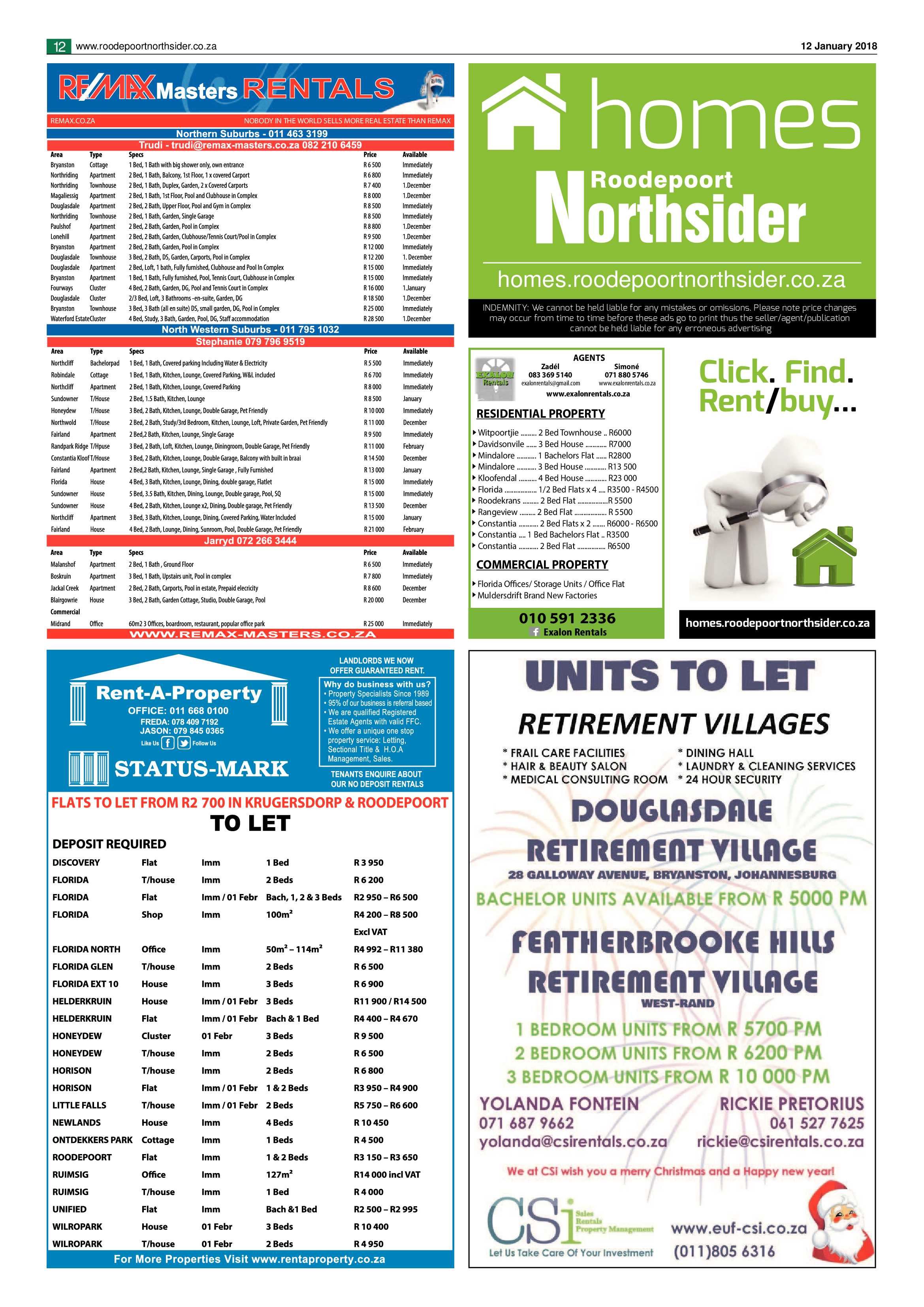 Roodepoort Northsider 12 January 2018 page 12