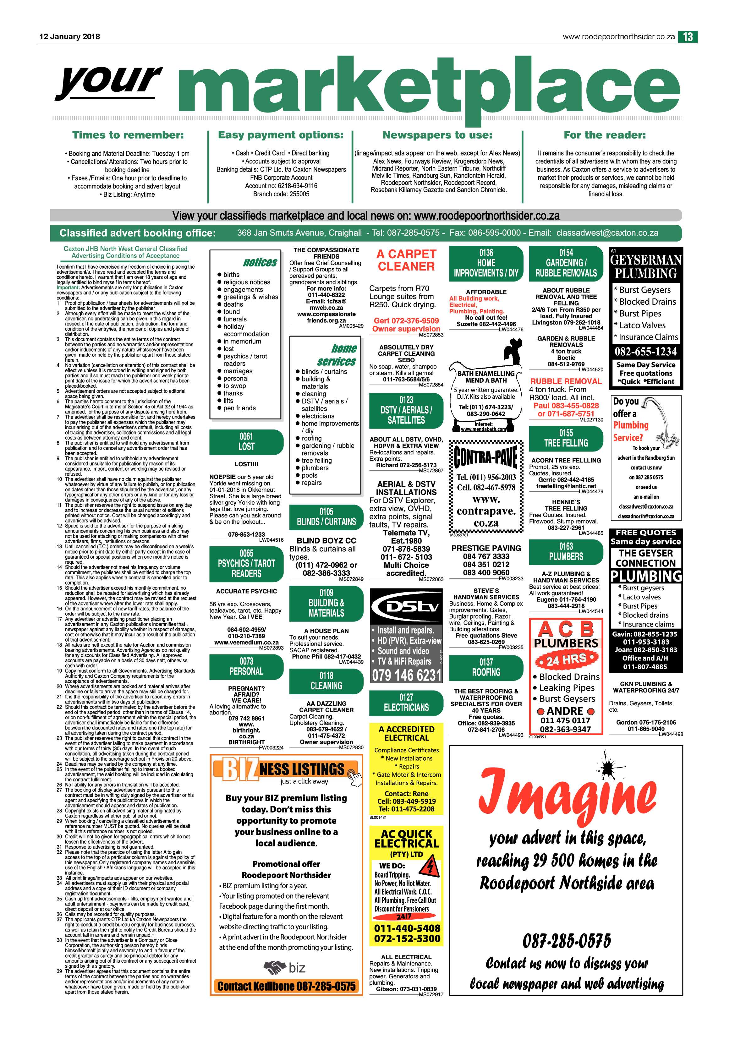 Roodepoort Northsider 12 January 2018 page 13