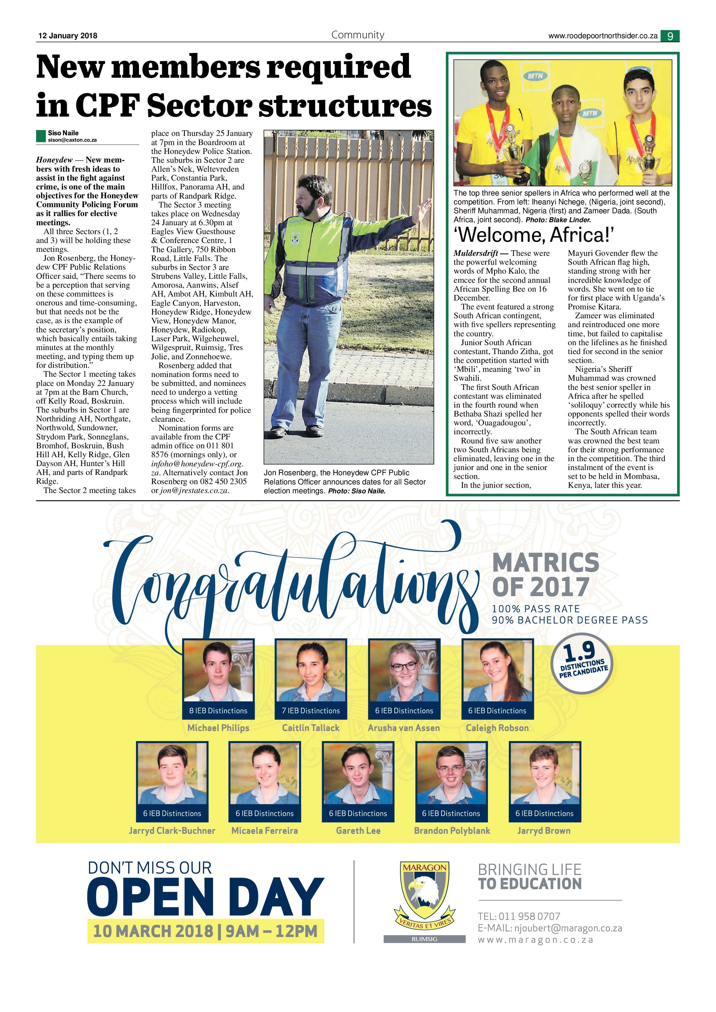 Roodepoort Northsider 12 January 2018 page 9