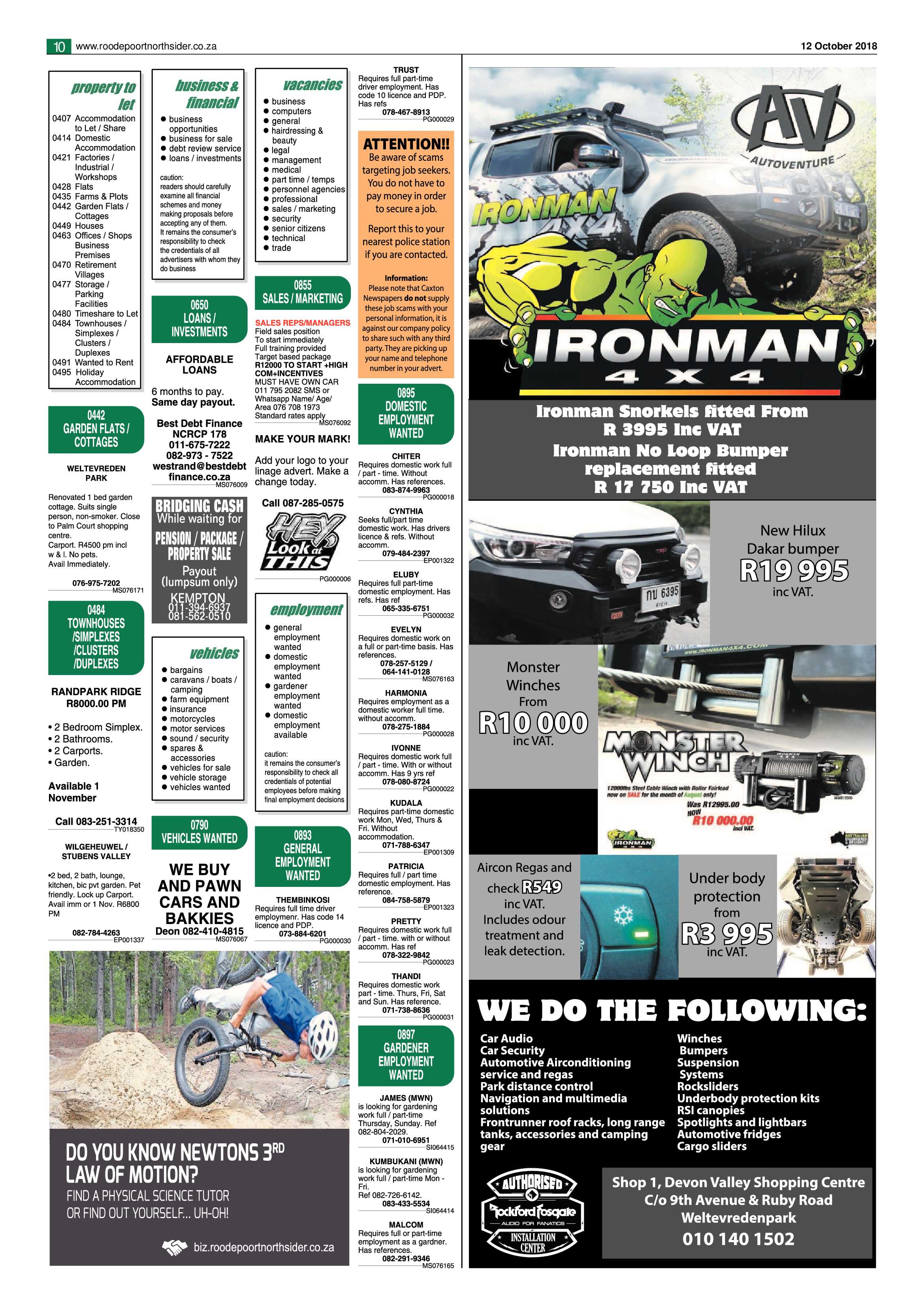 Roodepoort Northsider 12 October 2018 page 10