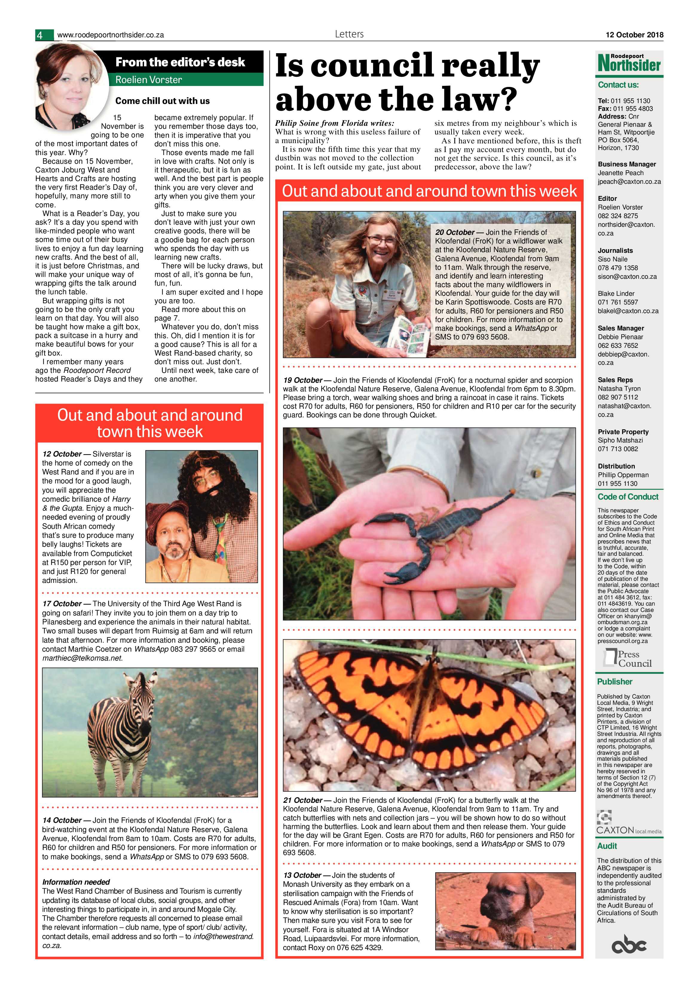 Roodepoort Northsider 12 October 2018 page 4