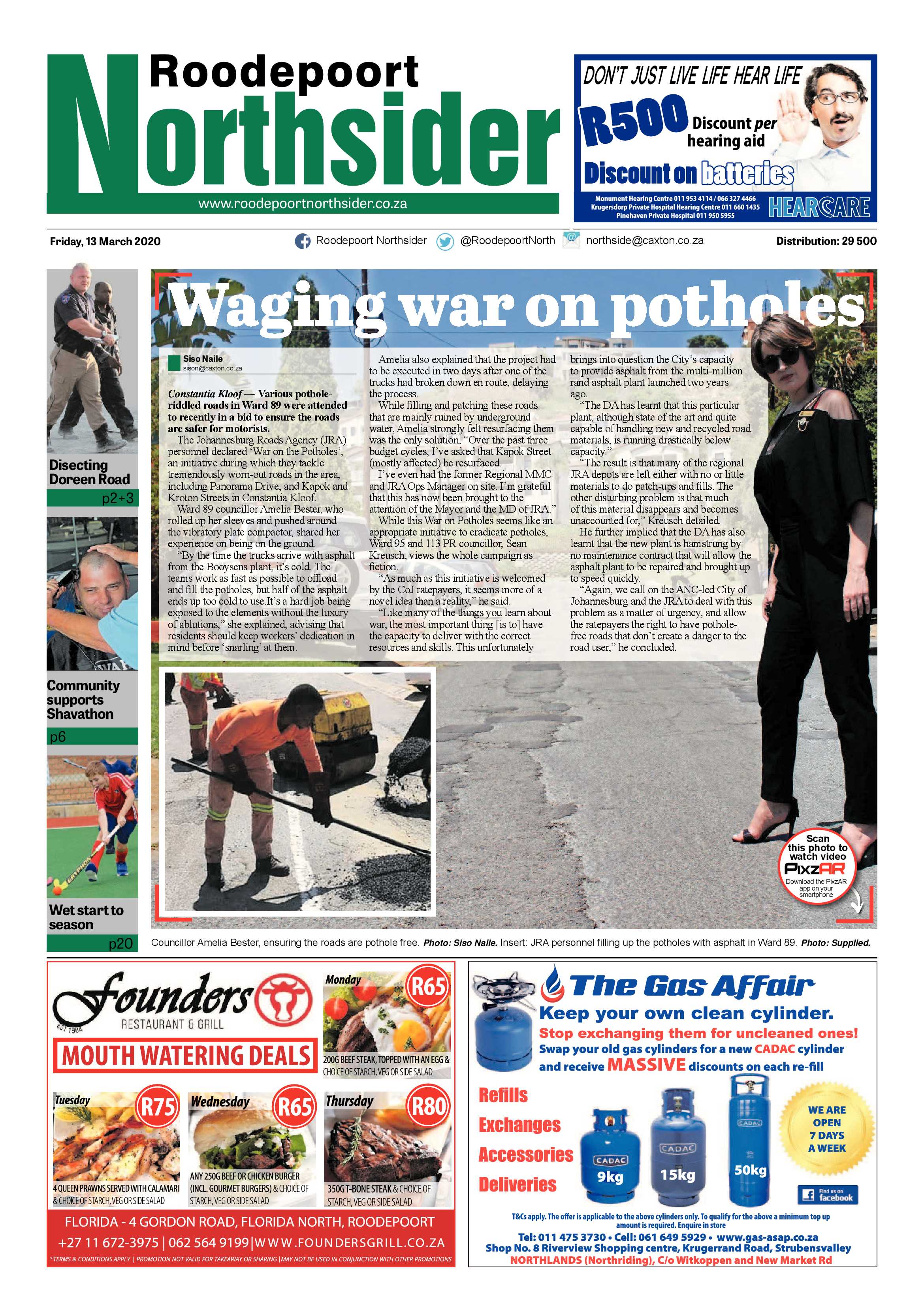 Roodepoort Northsider 13 March 2020 page 1