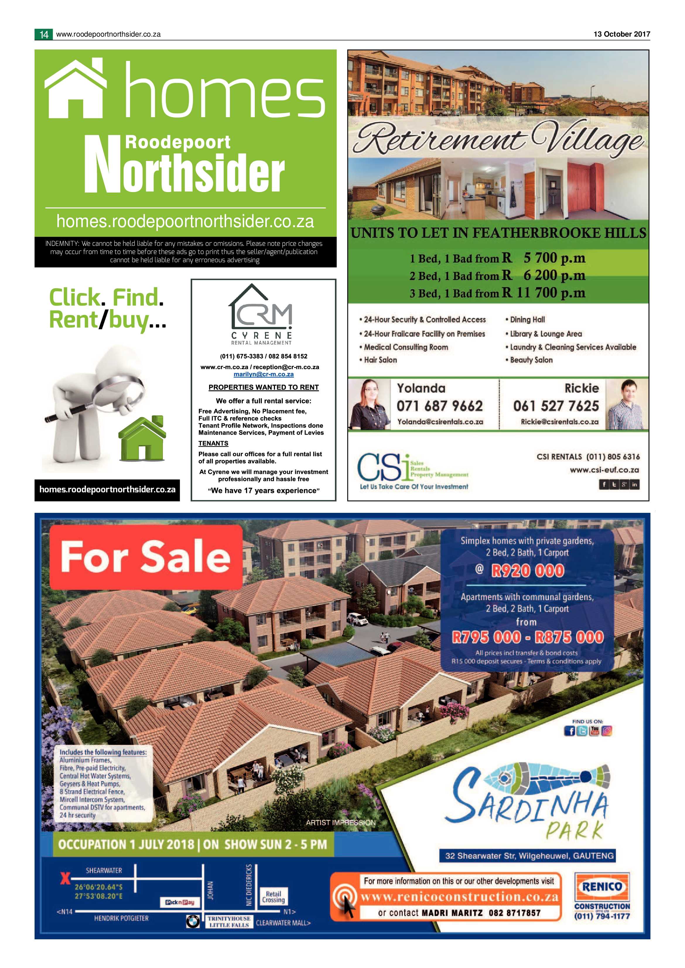 Roodepoort Northsider 13 October 2017 page 14