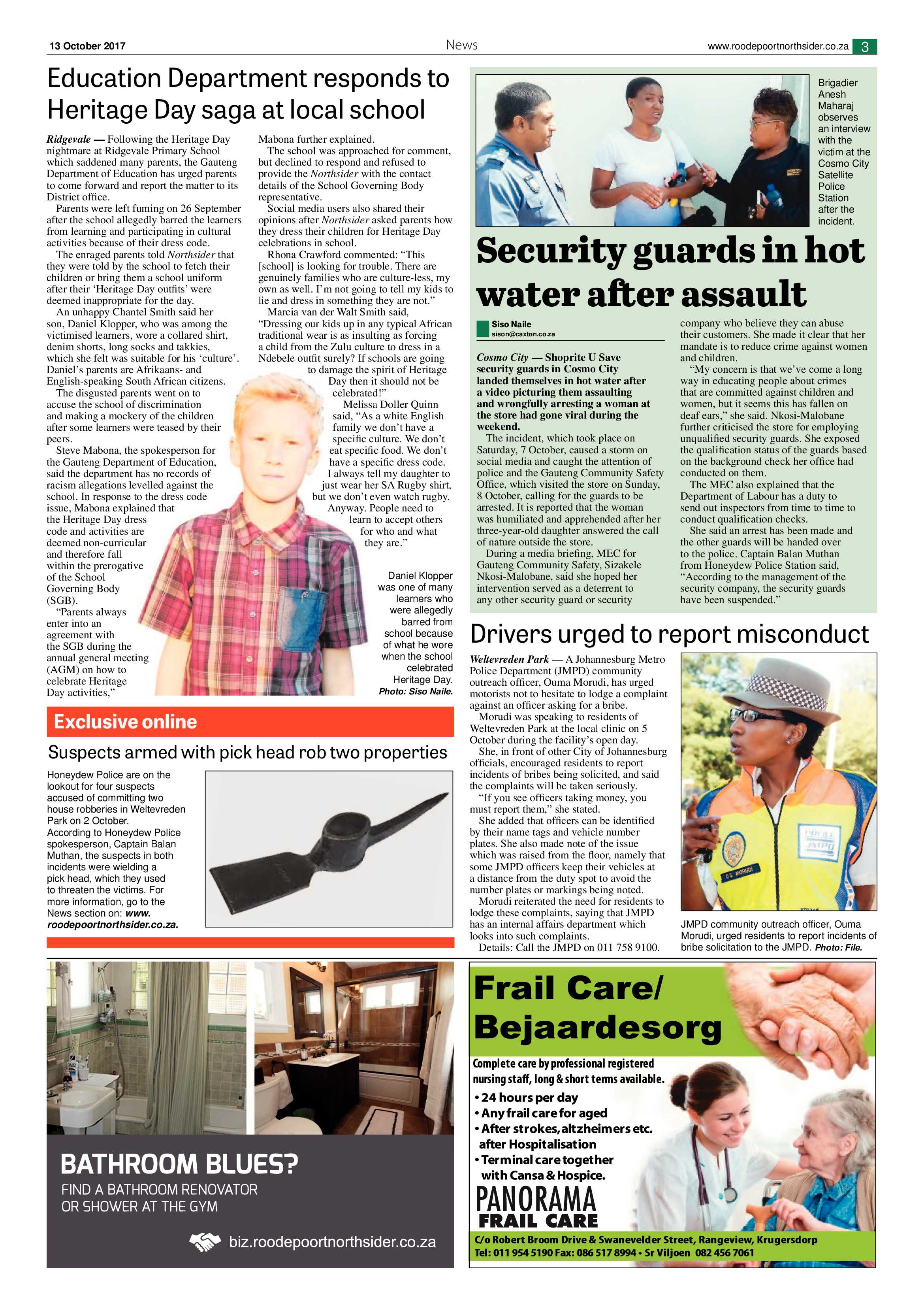 Roodepoort Northsider 13 October 2017 page 3