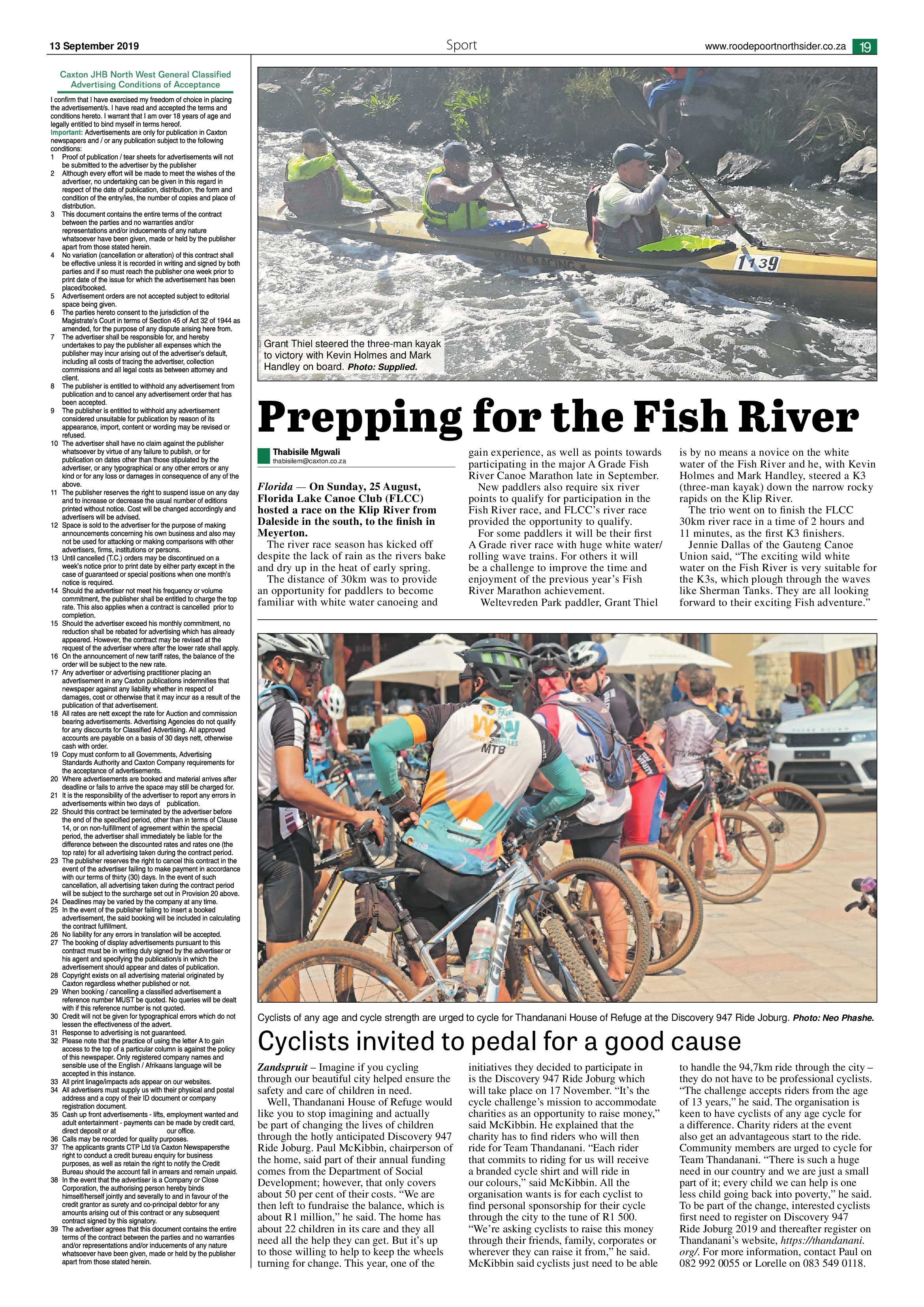 Roodepoort Northsider 13 September 2019 page 19