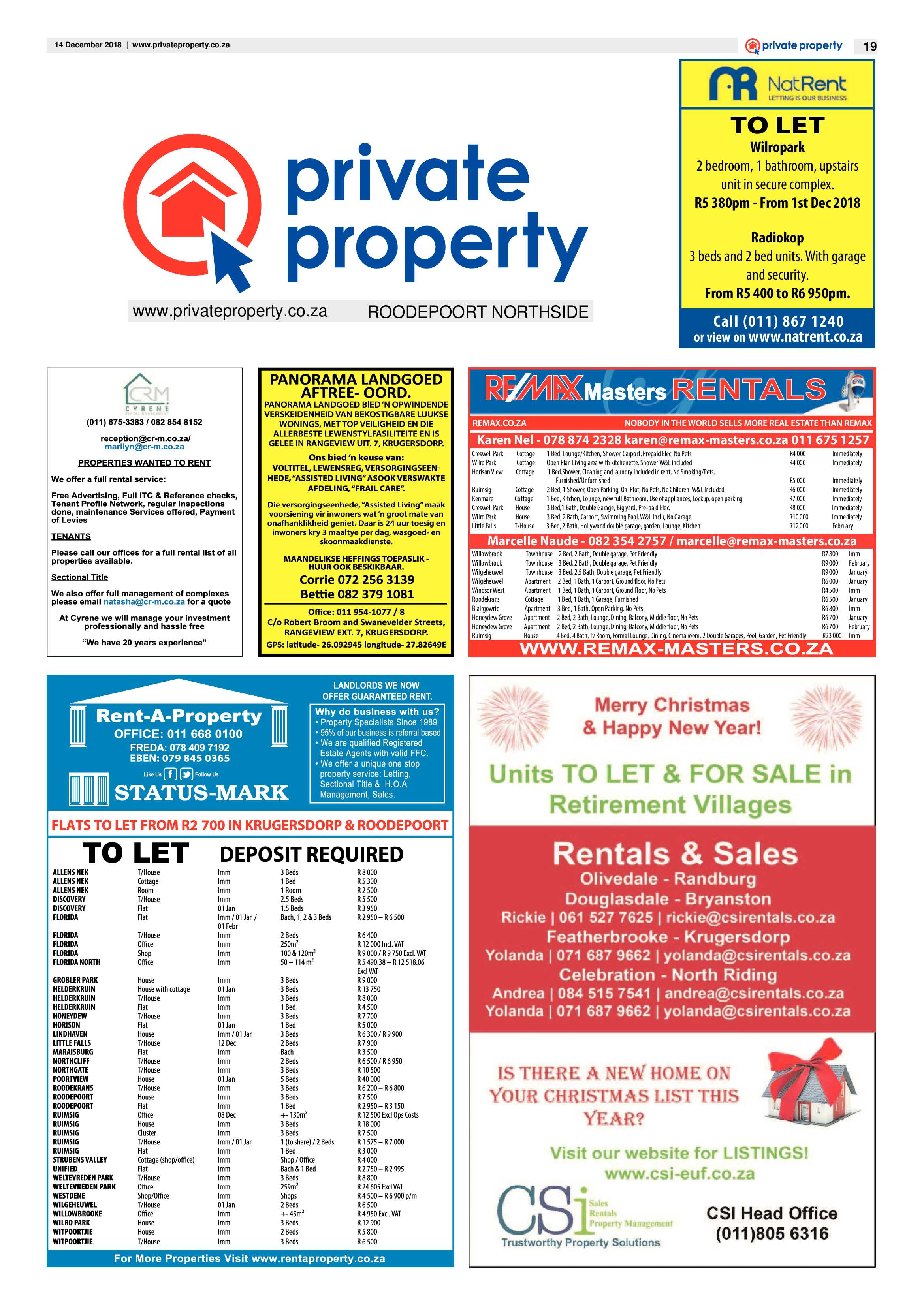 Roodepoort Northsider 14 December 2018 page 19