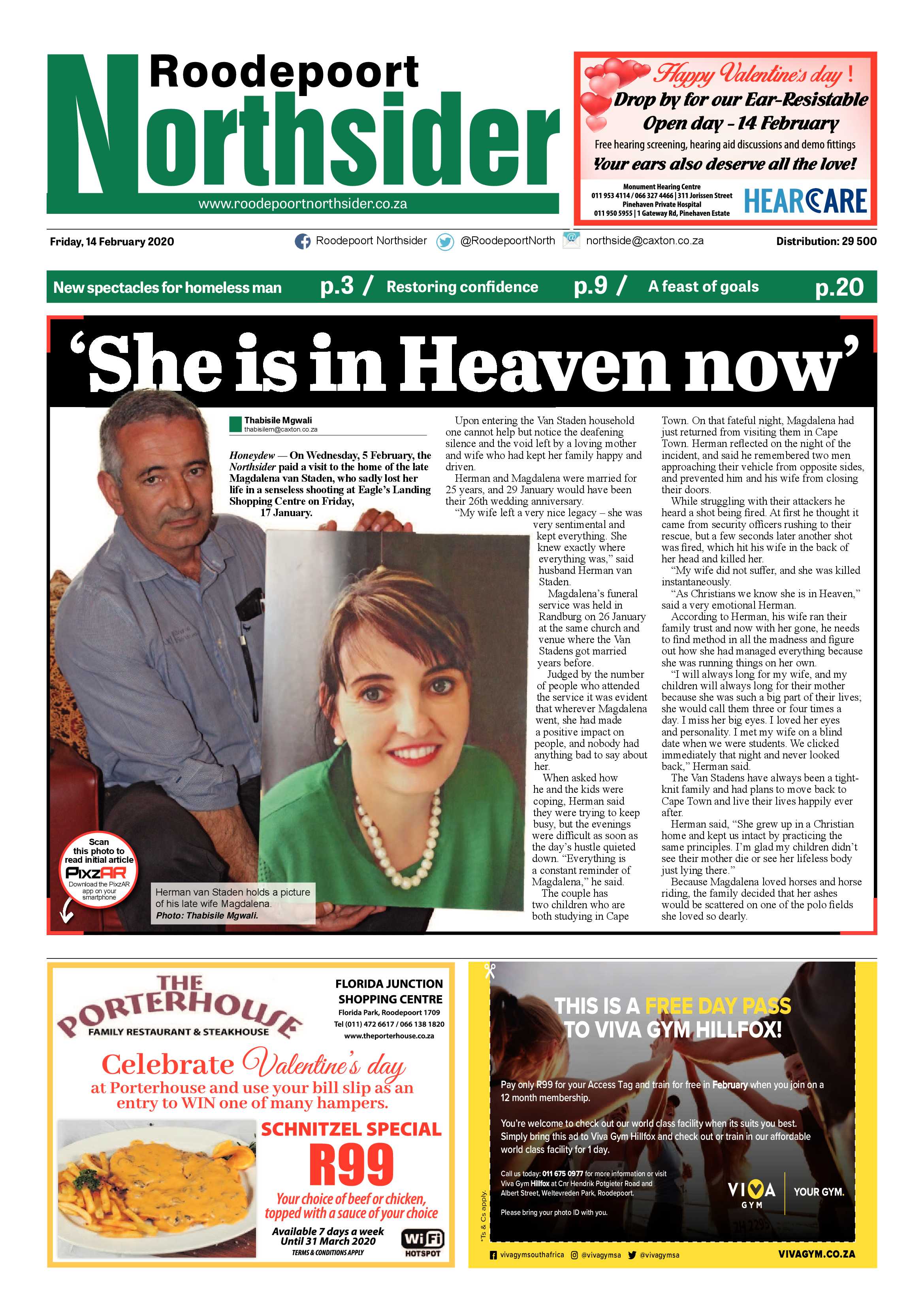Roodepoort Northsider 14 February 2020 page 1