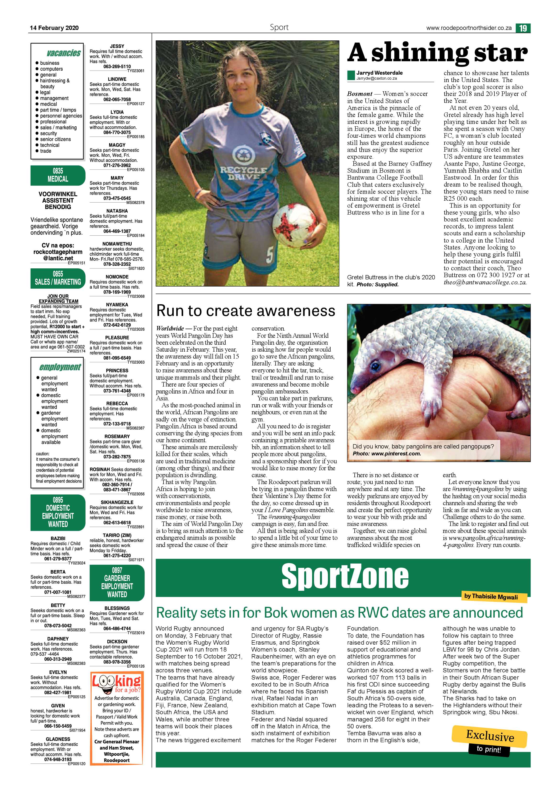 Roodepoort Northsider 14 February 2020 page 19