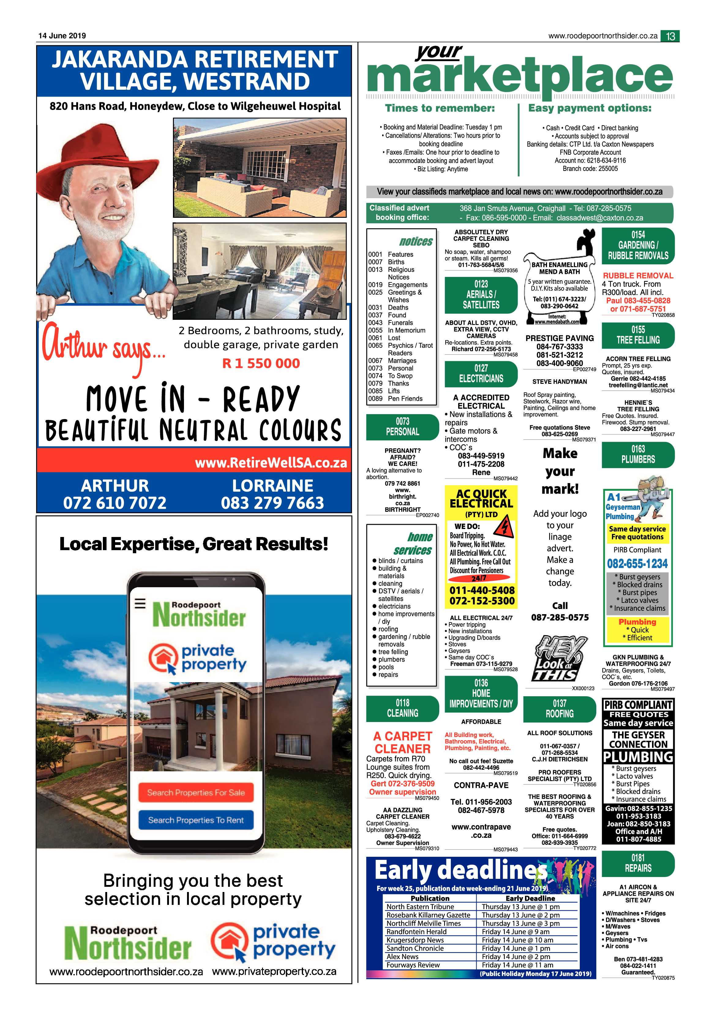 Roodepoort Northsider 14 June 2019 page 13