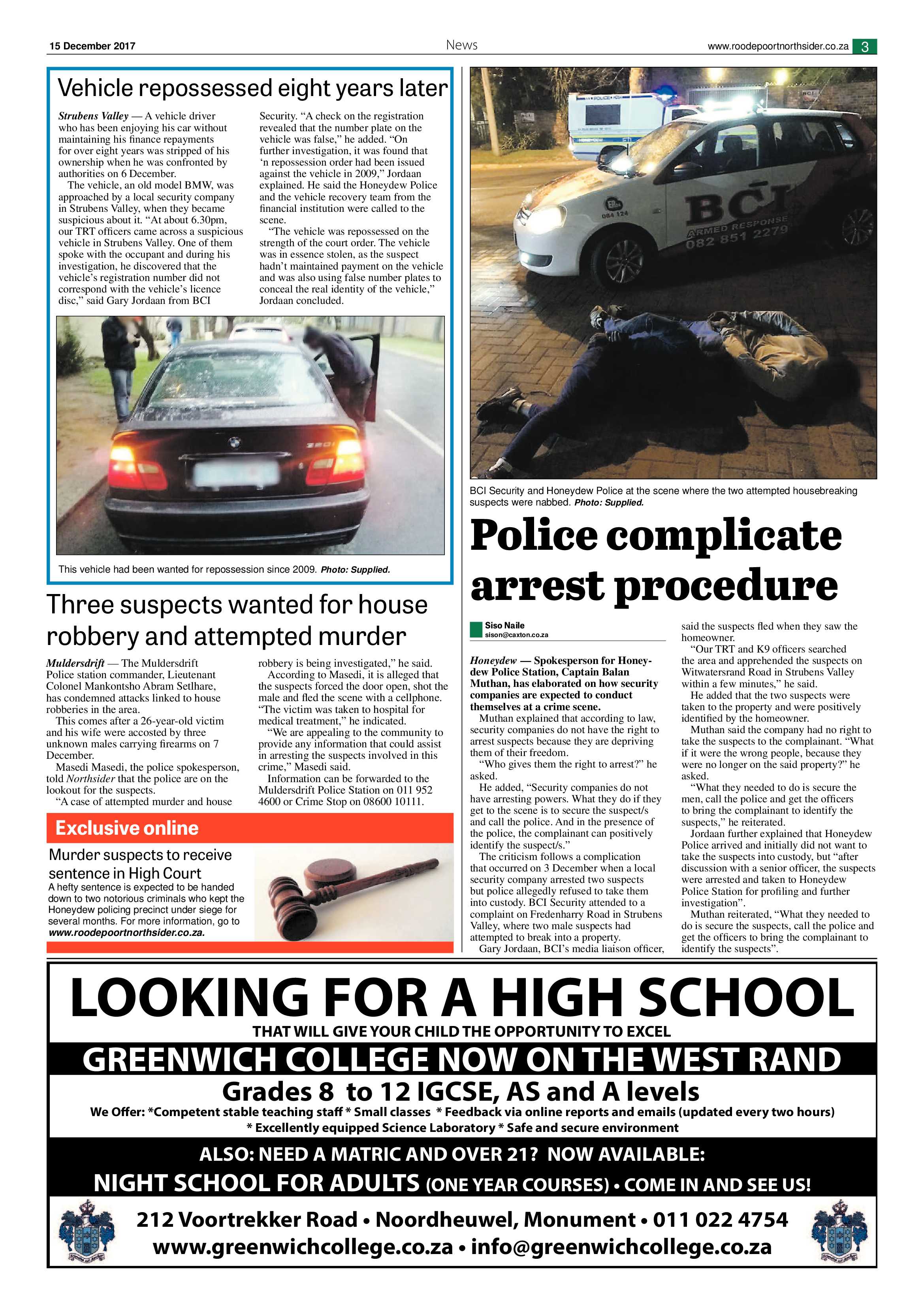 Roodepoort Northsider 15 December 2017 page 3