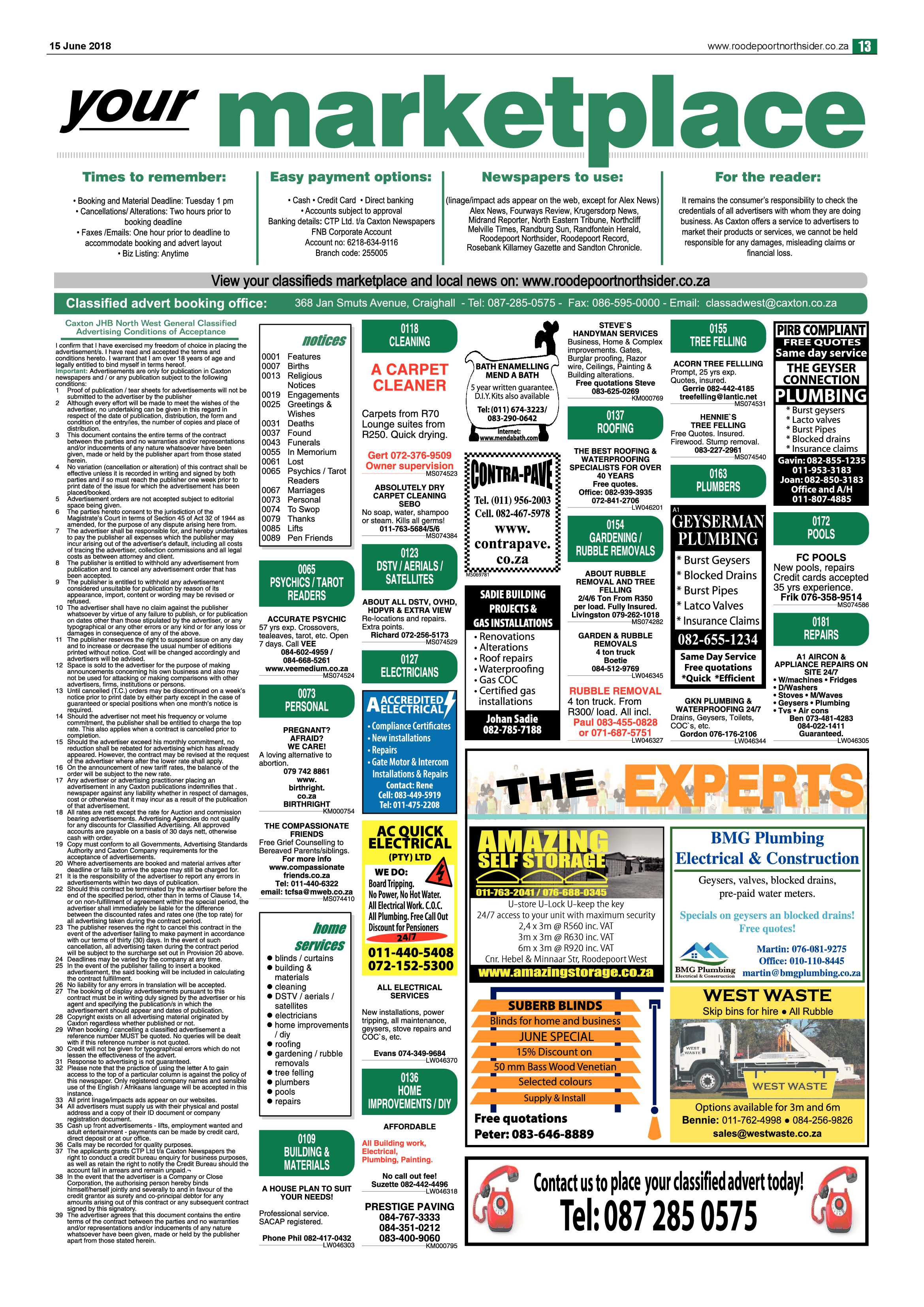 Roodepoort Northsider 15 June 2018 page 13