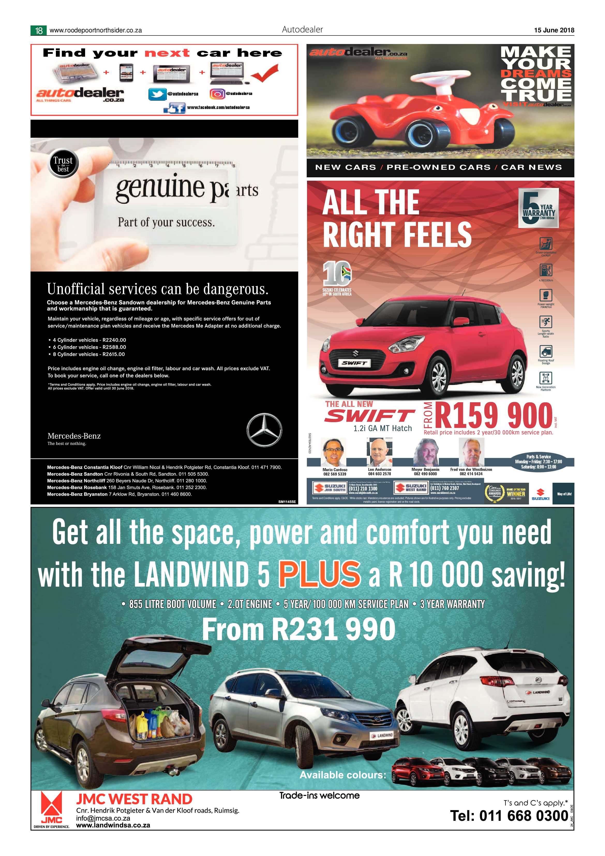 Roodepoort Northsider 15 June 2018 page 18