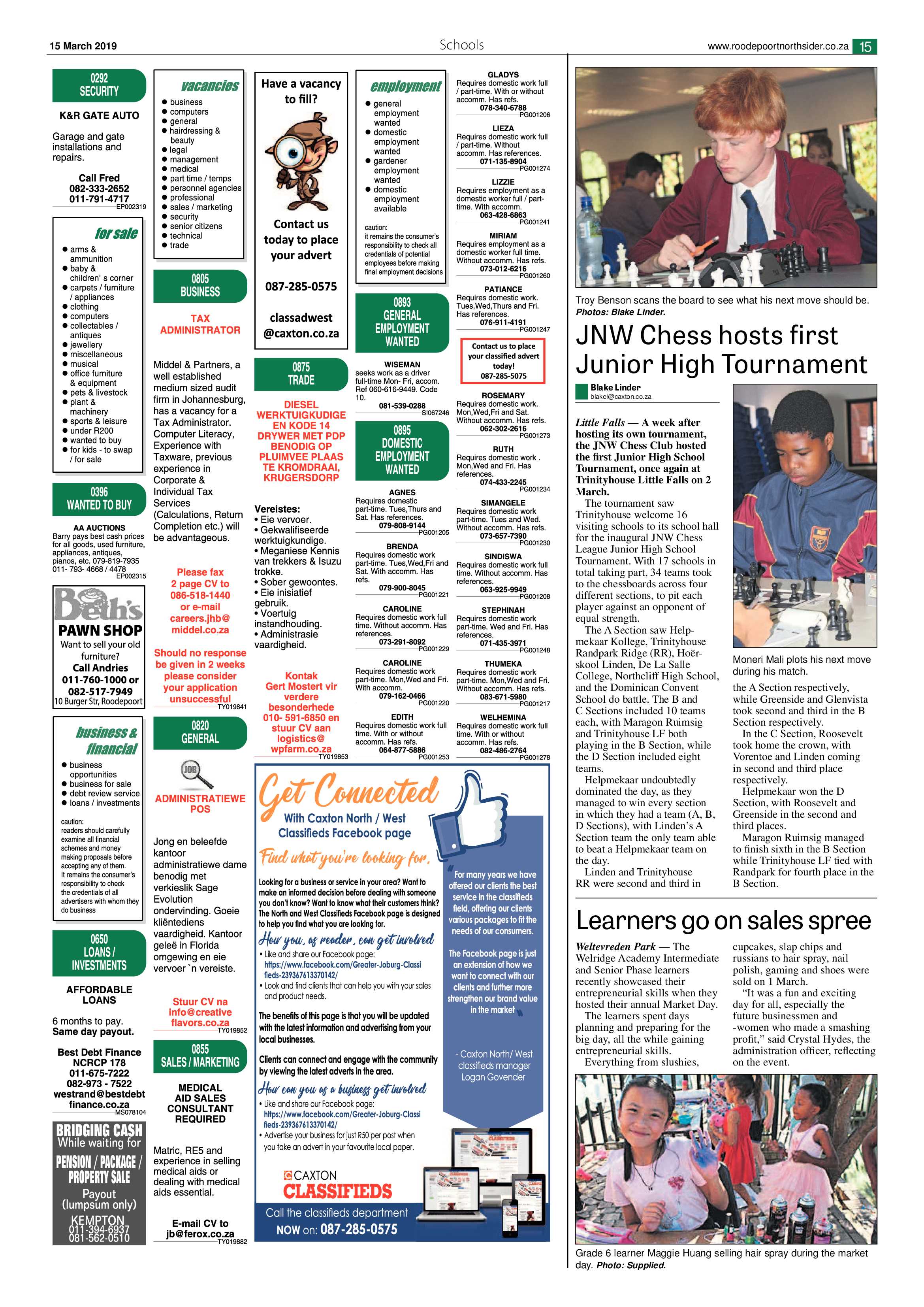 Roodepoort Northsider 15 March 2019 page 15