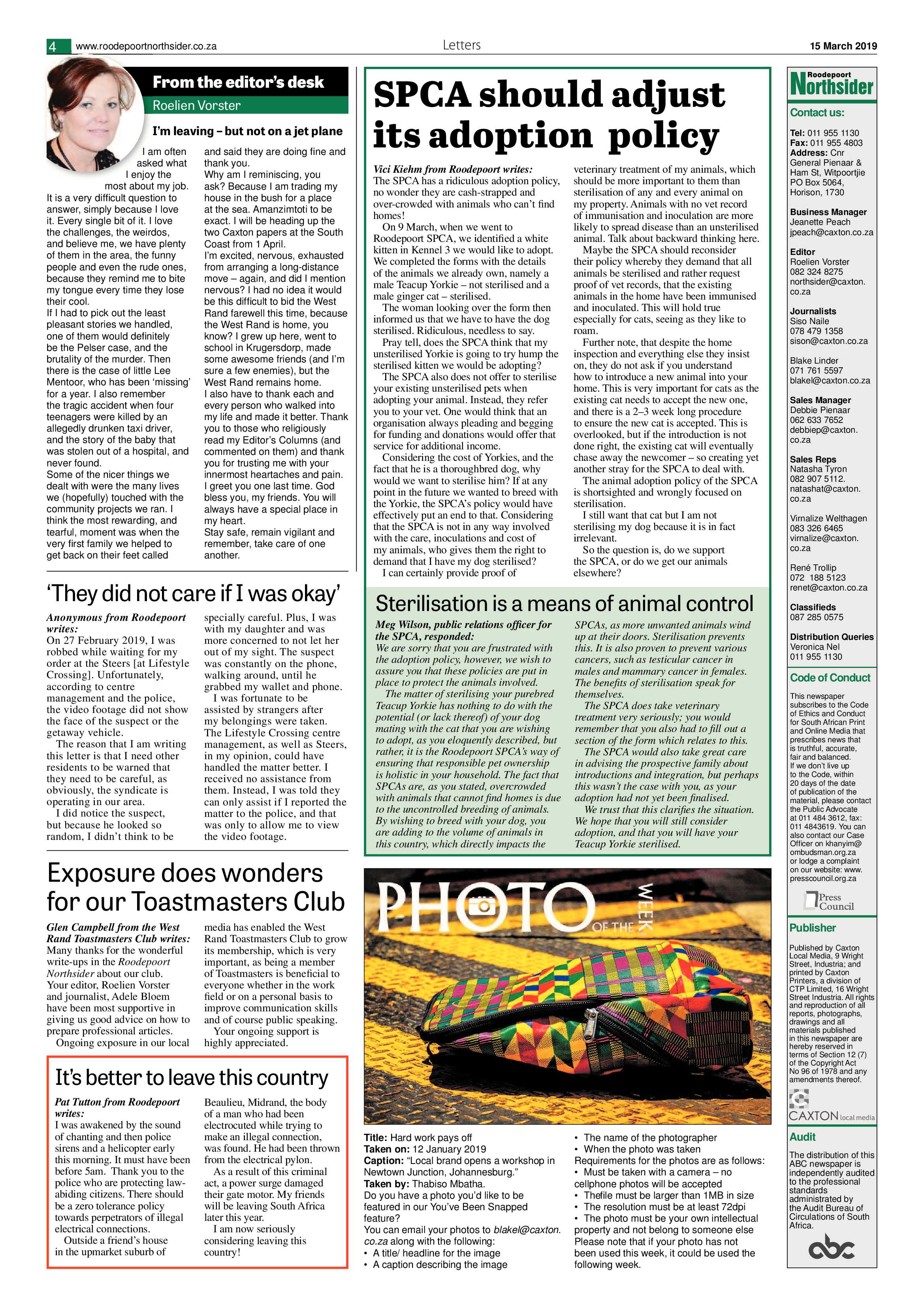 Roodepoort Northsider 15 March 2019 page 4