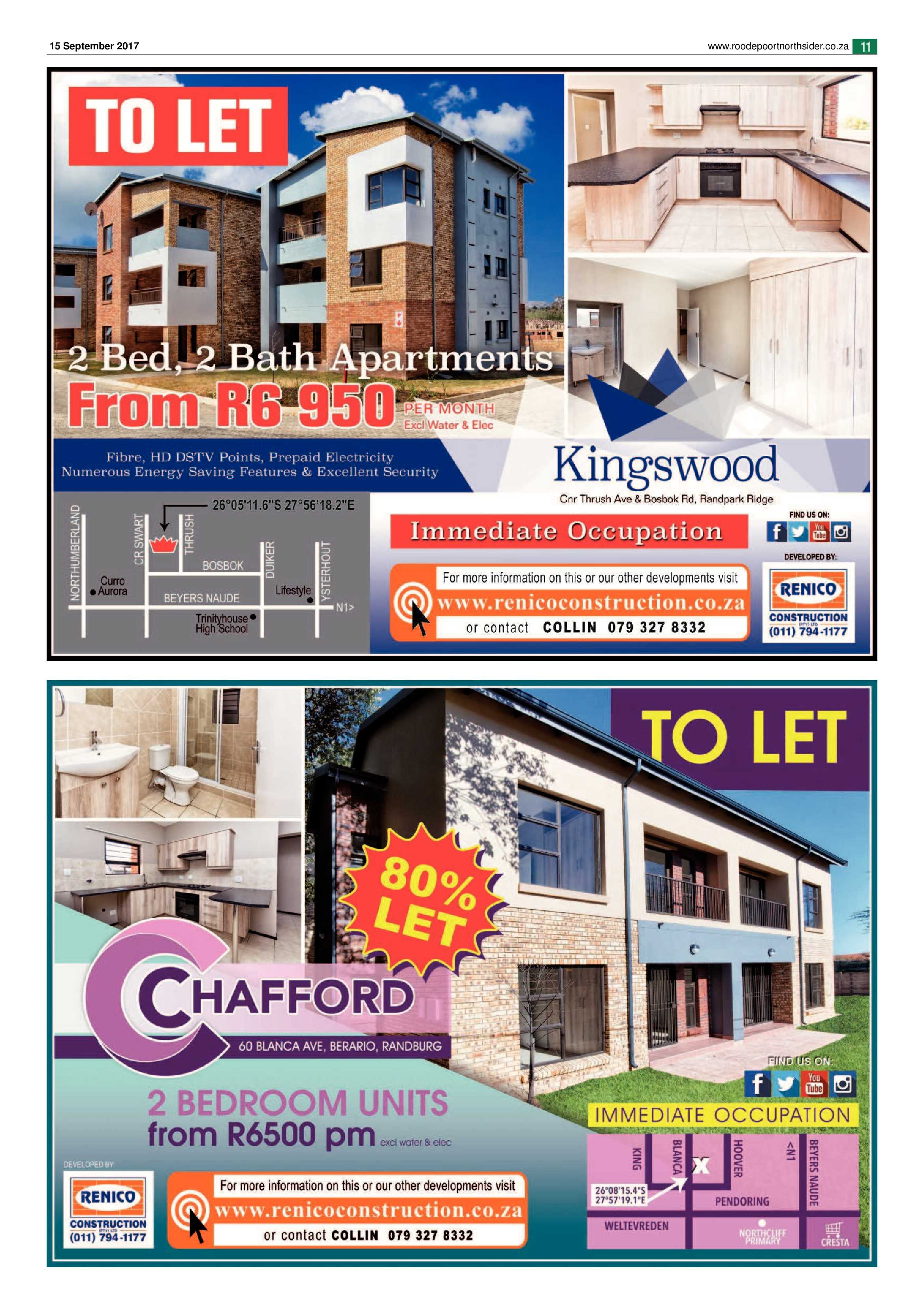 Roodepoort Northsider 15 September 2017 page 11