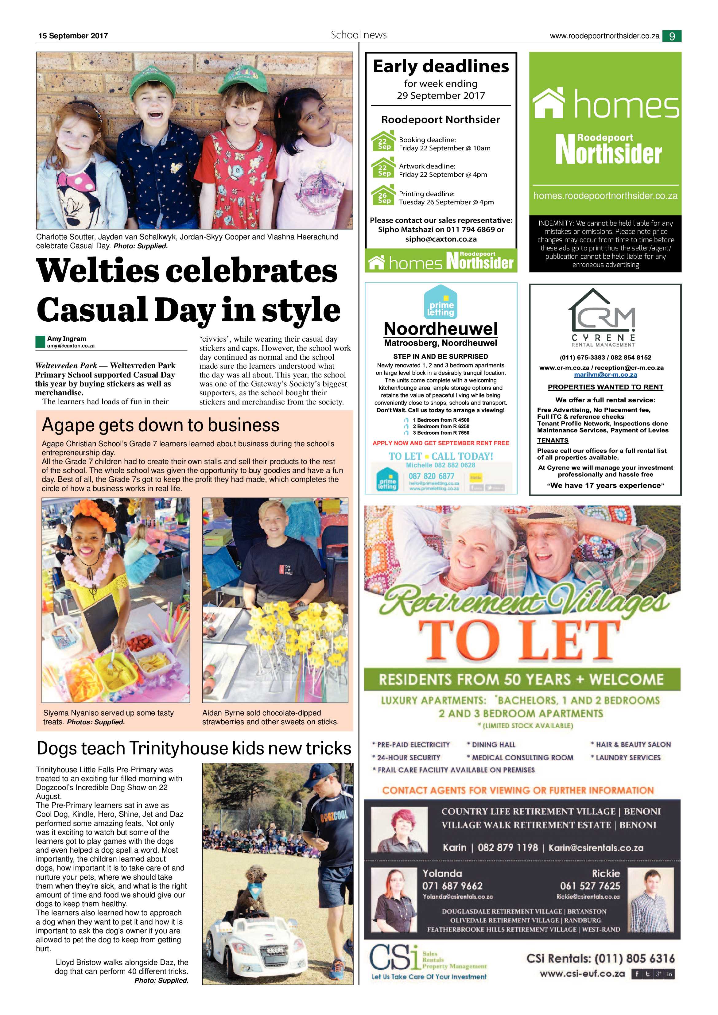 Roodepoort Northsider 15 September 2017 page 9