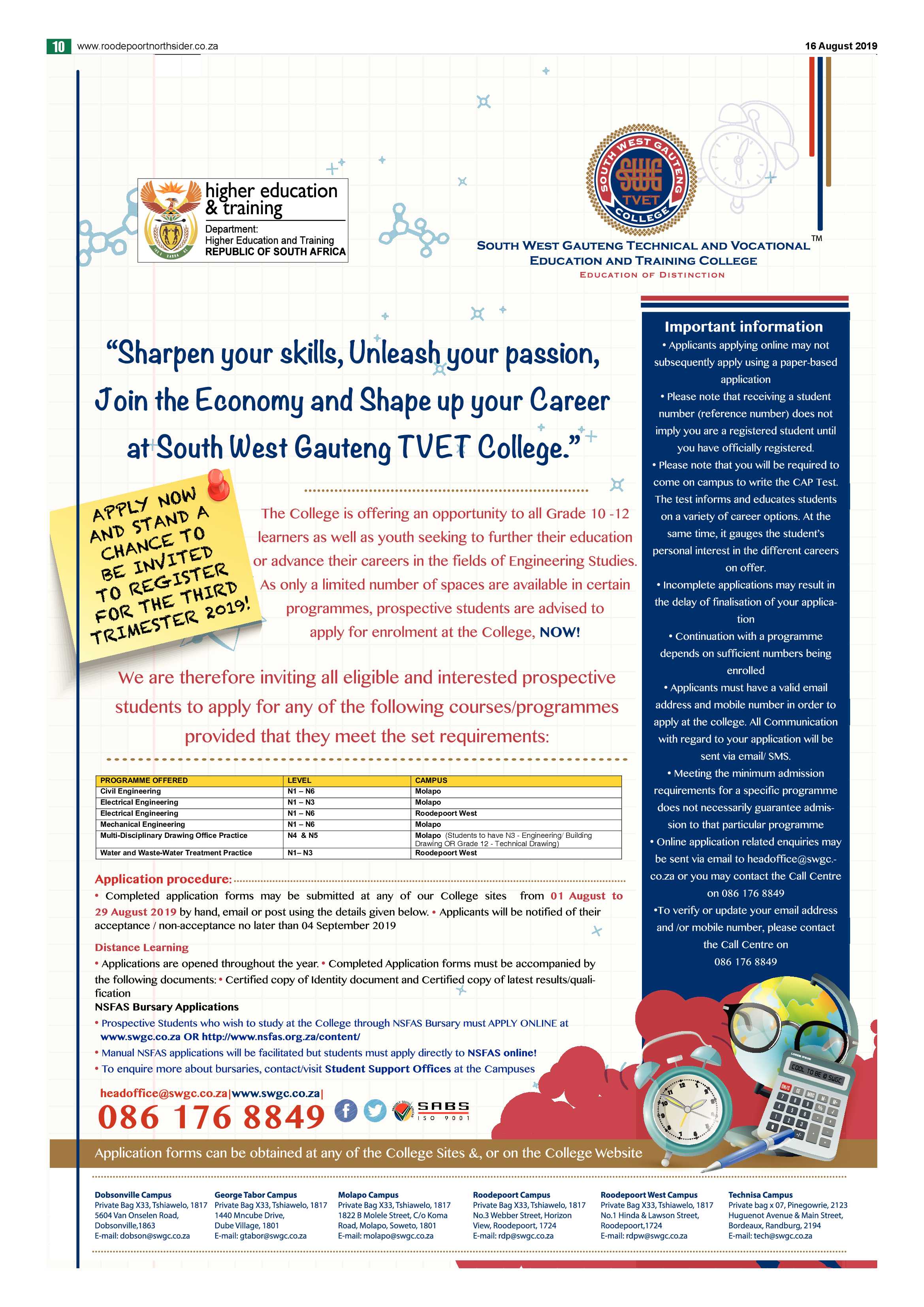 Roodepoort Northsider 16 August 2019 page 10