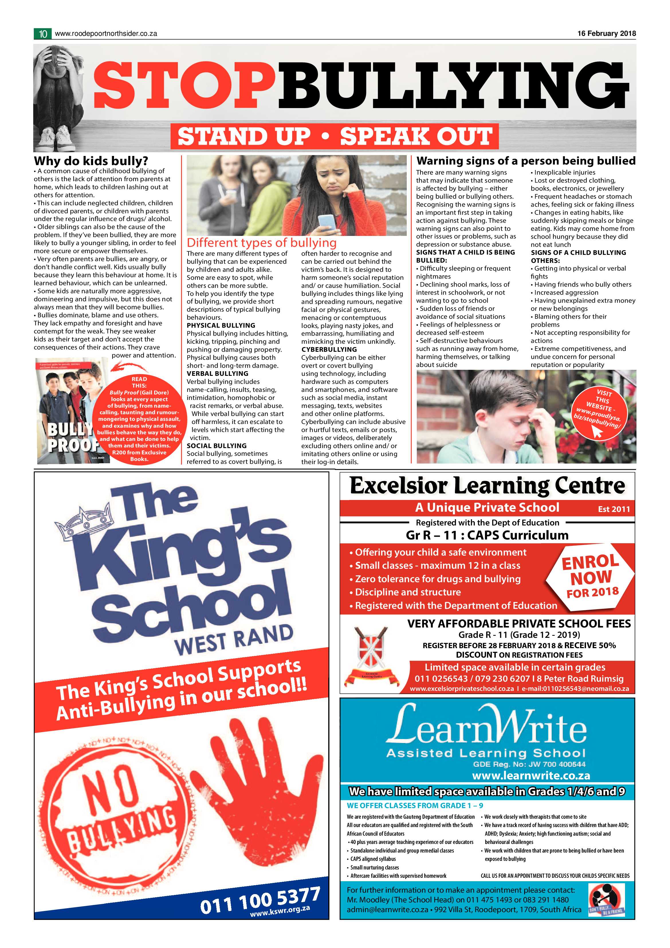 Roodepoort Northsider 16 February 2018 page 10