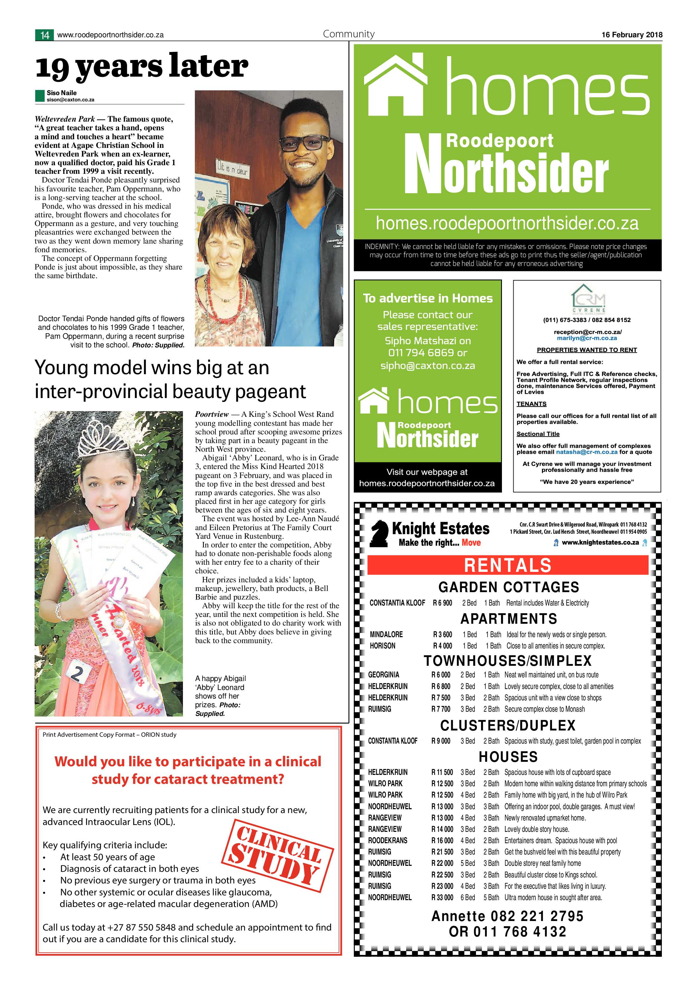 Roodepoort Northsider 16 February 2018 page 14