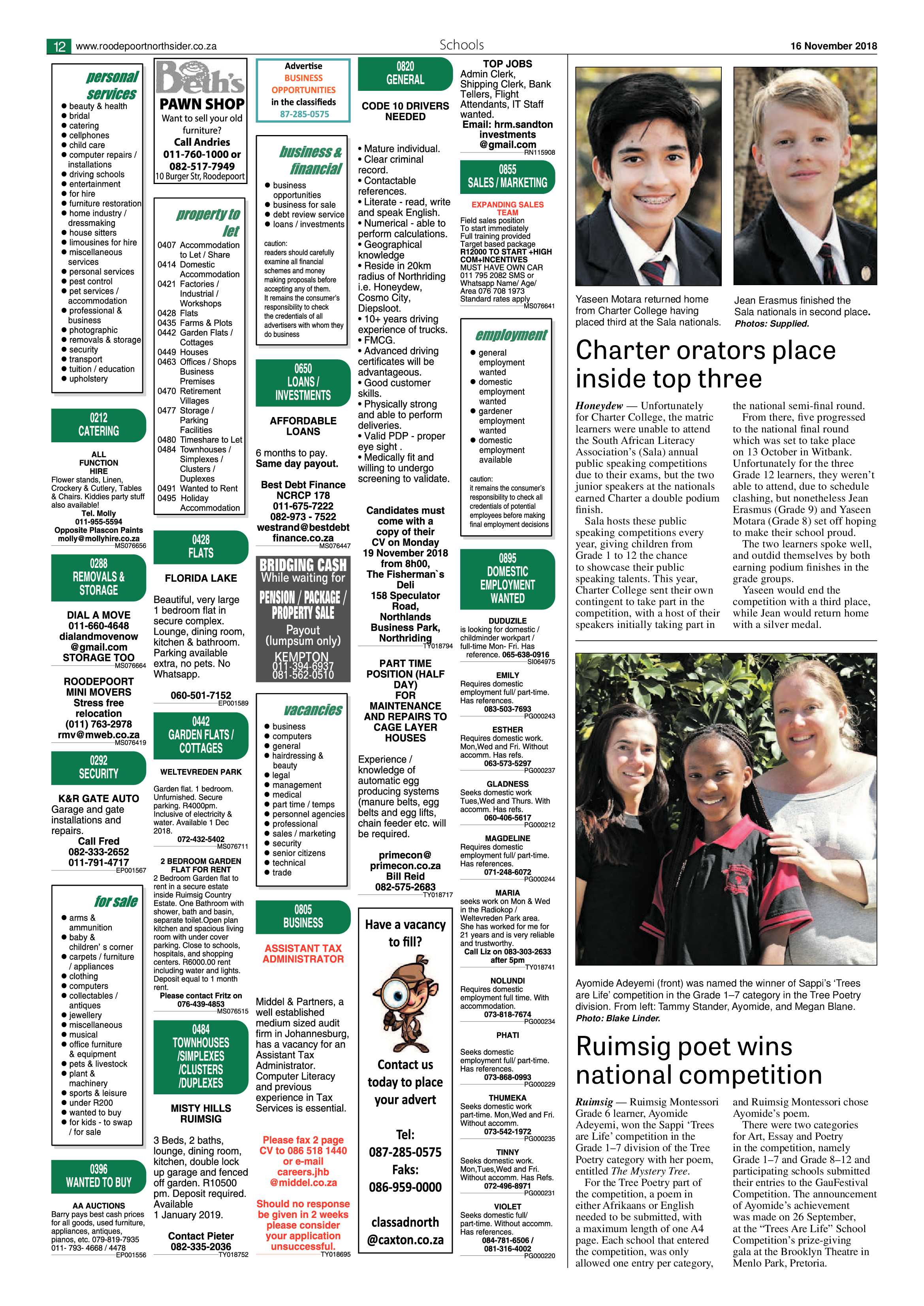 Roodepoort Northsider 16 November 2018 page 12