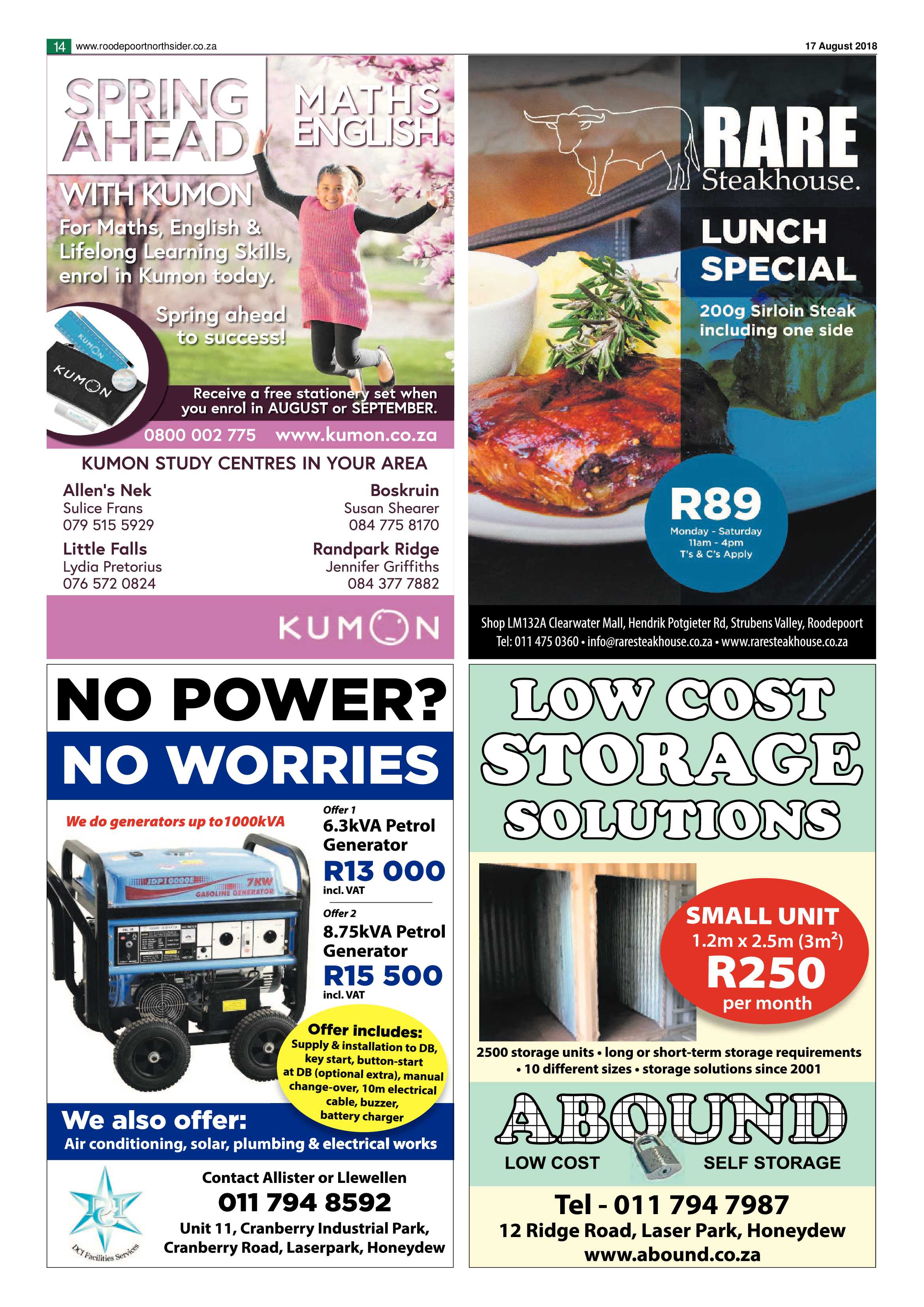 Roodepoort Northsider 17 August 2018 page 14