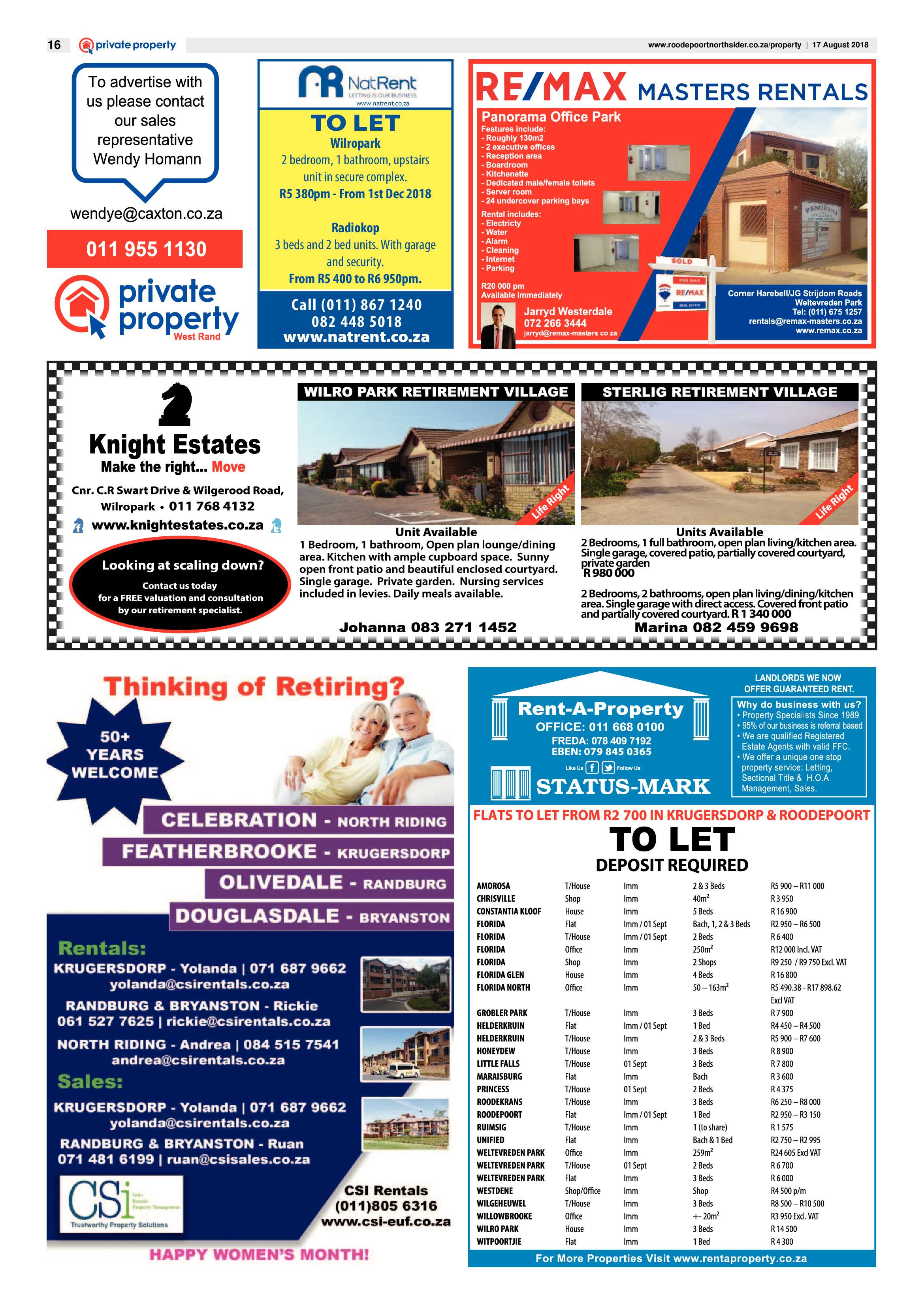 Roodepoort Northsider 17 August 2018 page 16