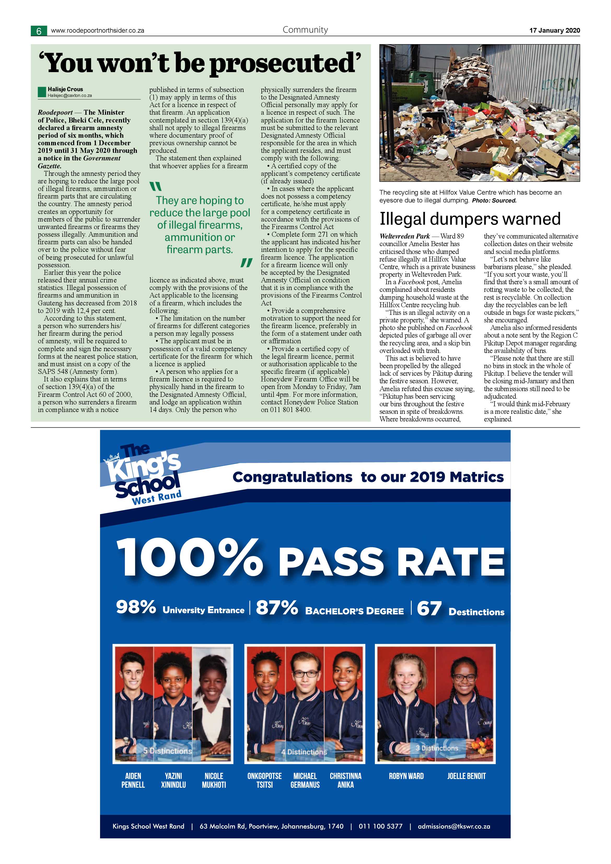 Roodepoort Northsider 17 January 2020 page 6