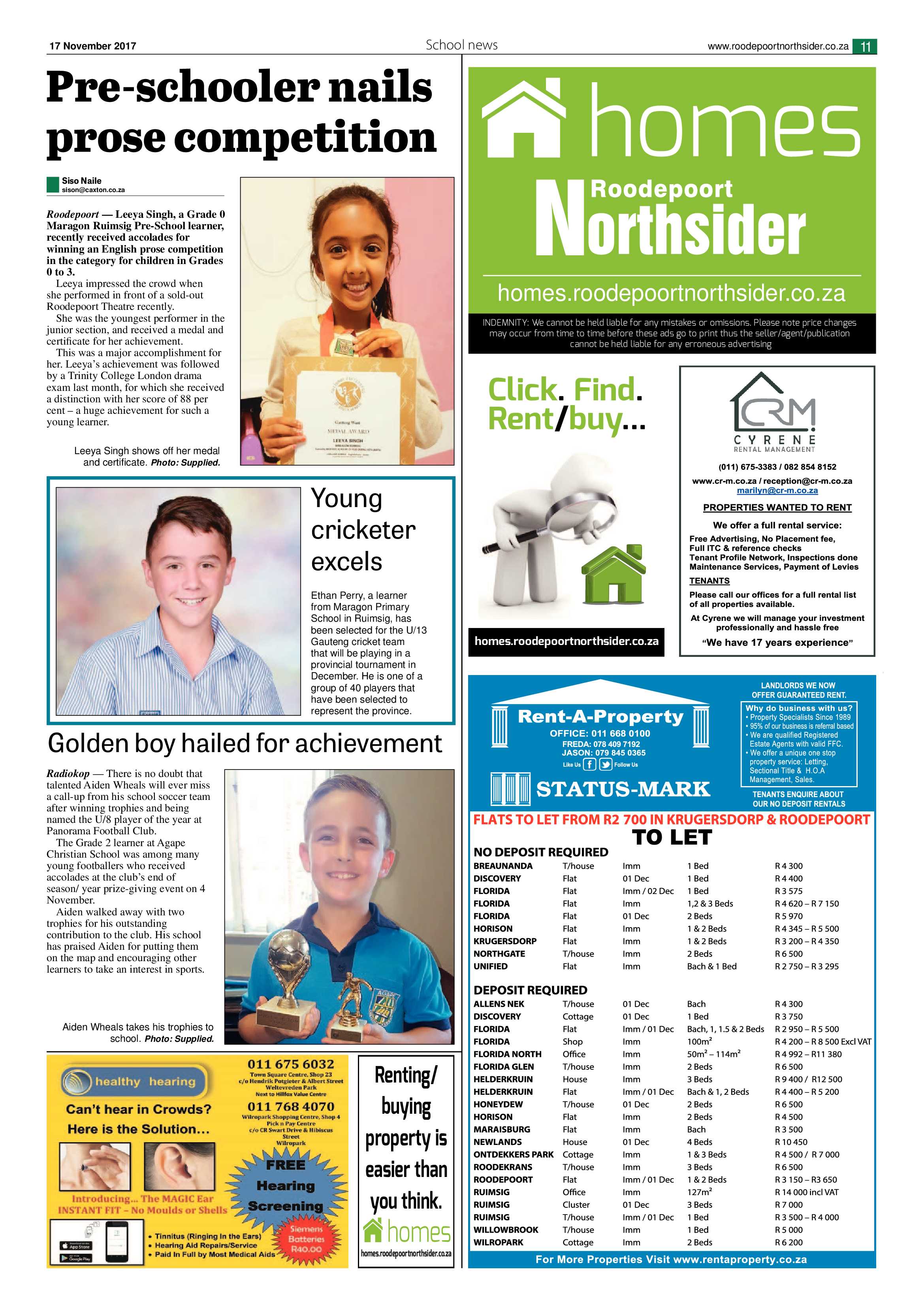 Roodepoort Northsider 17 November 2017 page 11