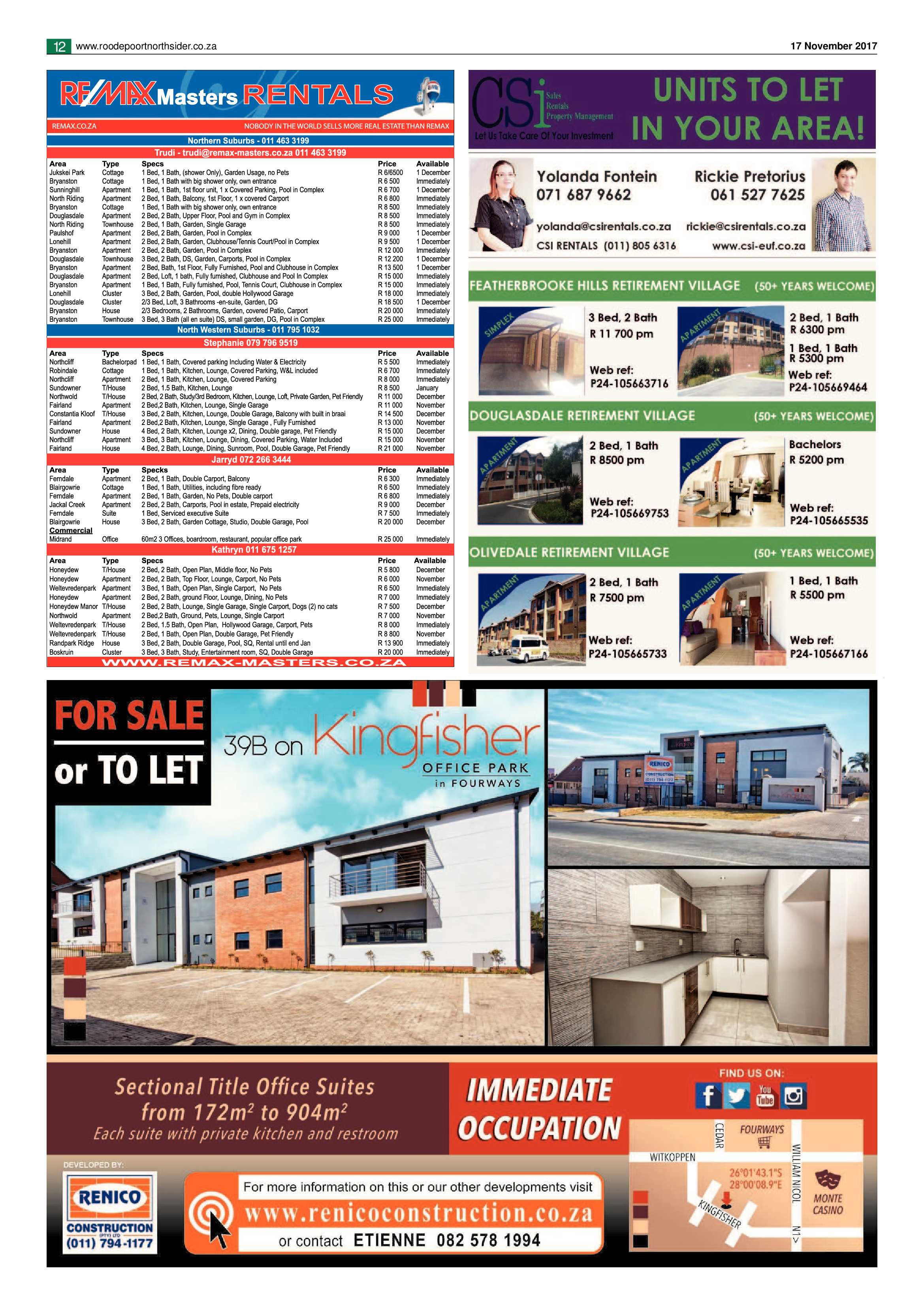 Roodepoort Northsider 17 November 2017 page 12