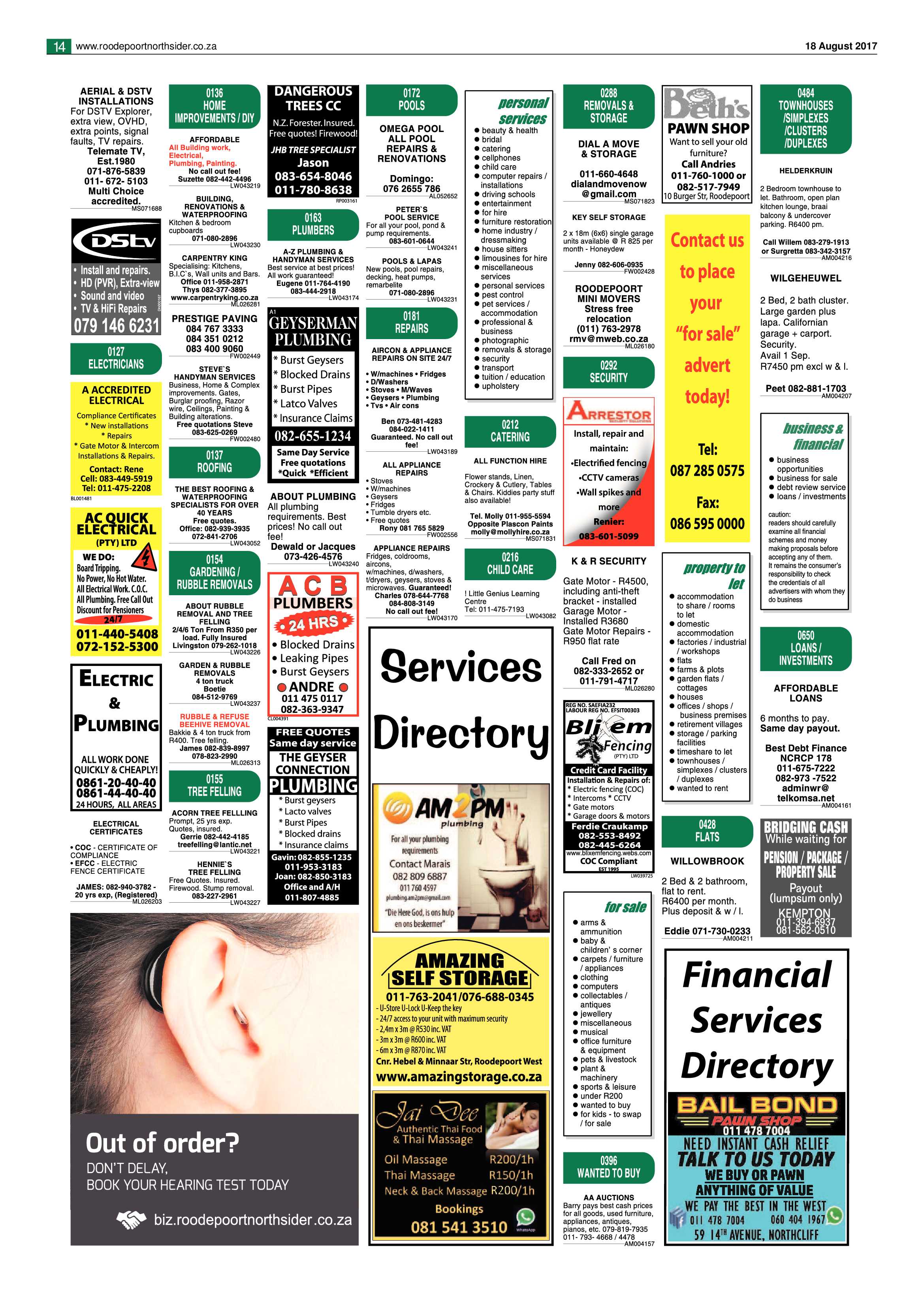 Roodepoort Northsider 18 August 2017 page 14