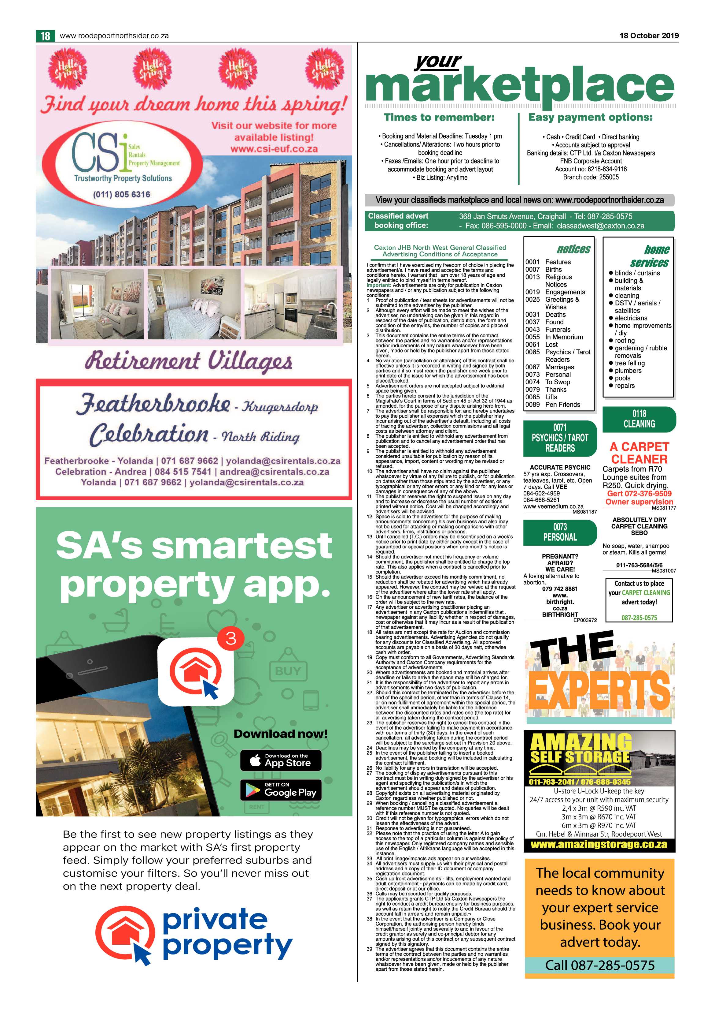 Roodepoort Northsider 18 October 2019 page 18