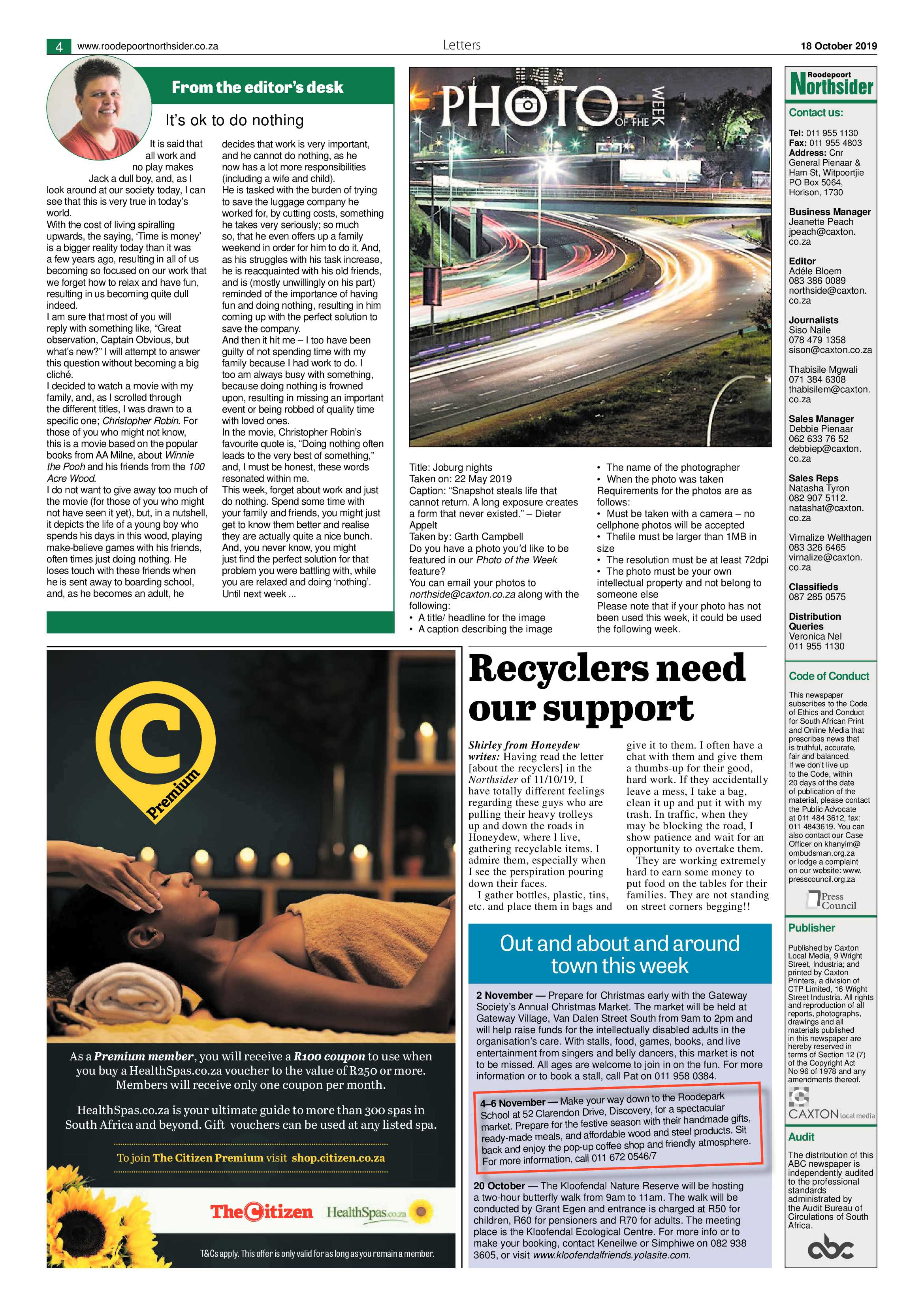 Roodepoort Northsider 18 October 2019 page 4