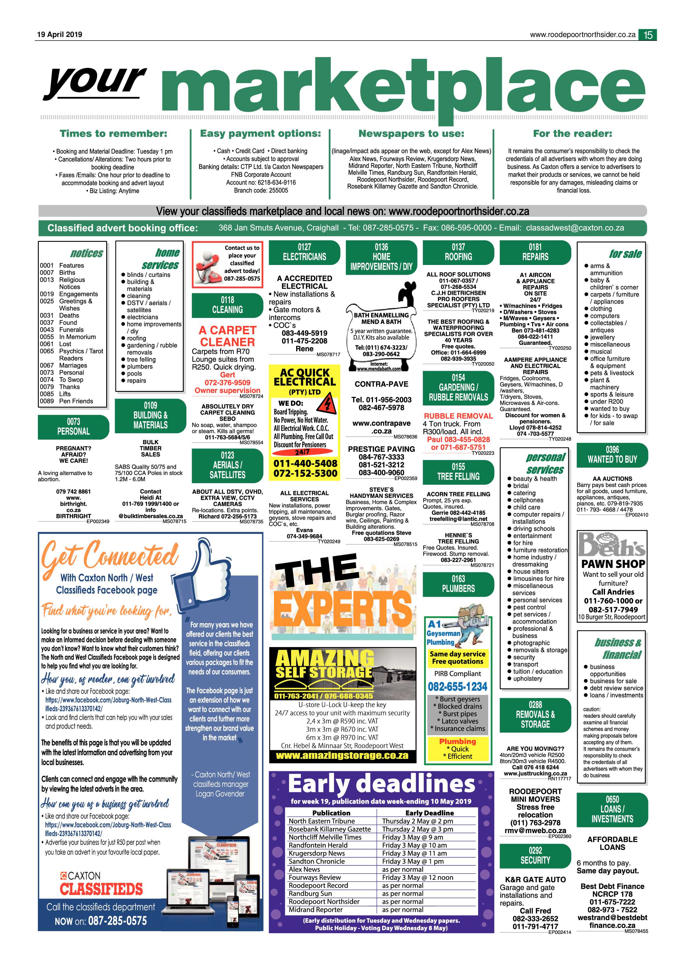 Roodepoort Northsider 19 April 2019 page 15