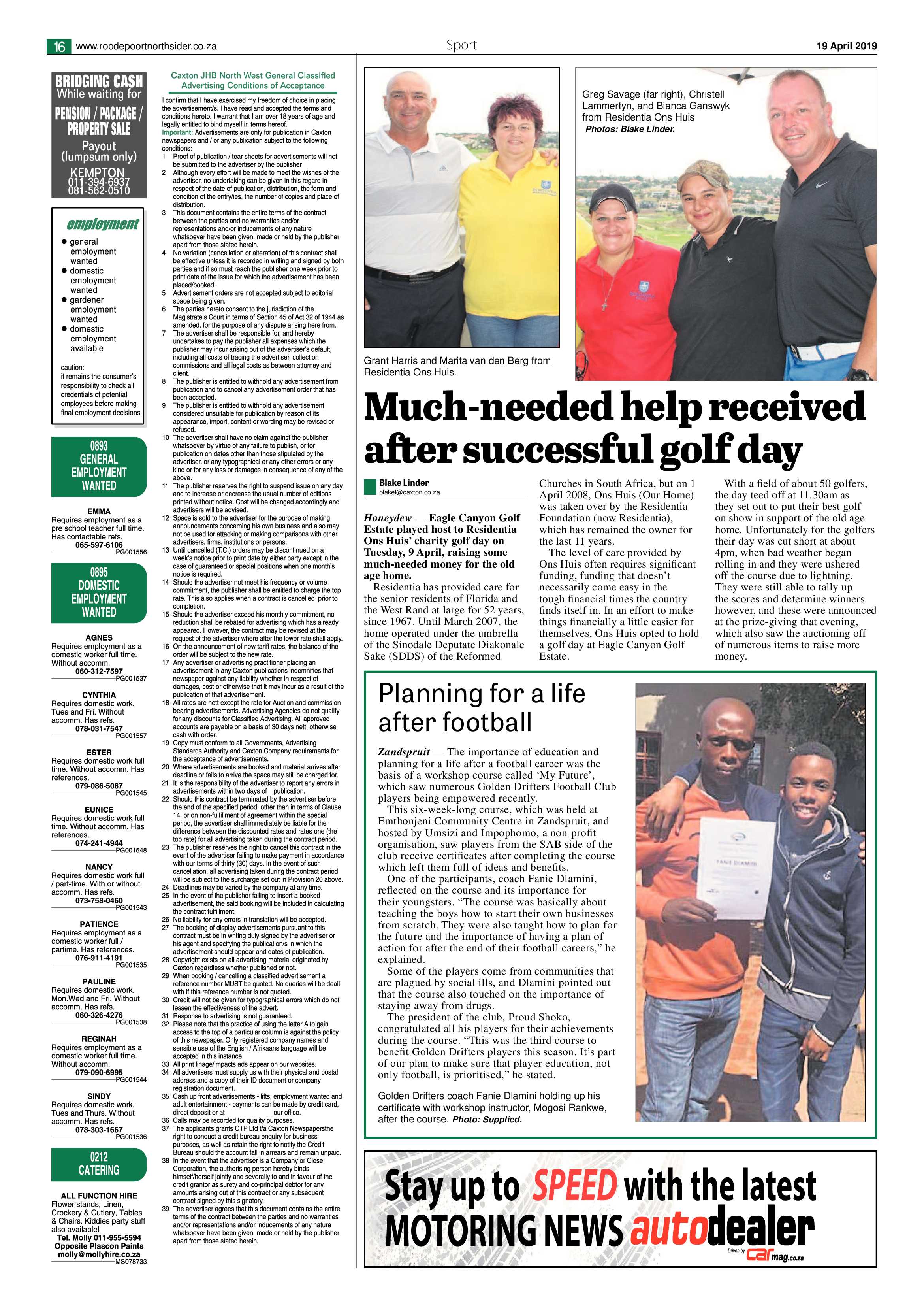 Roodepoort Northsider 19 April 2019 page 16
