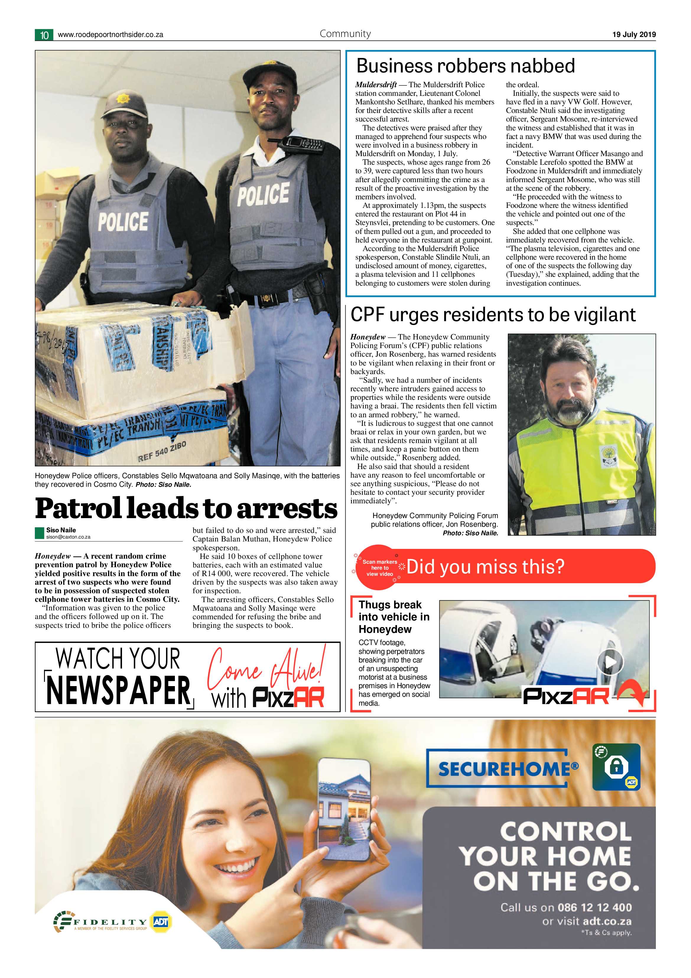 Roodepoort Northsider 19 July 2019 page 10