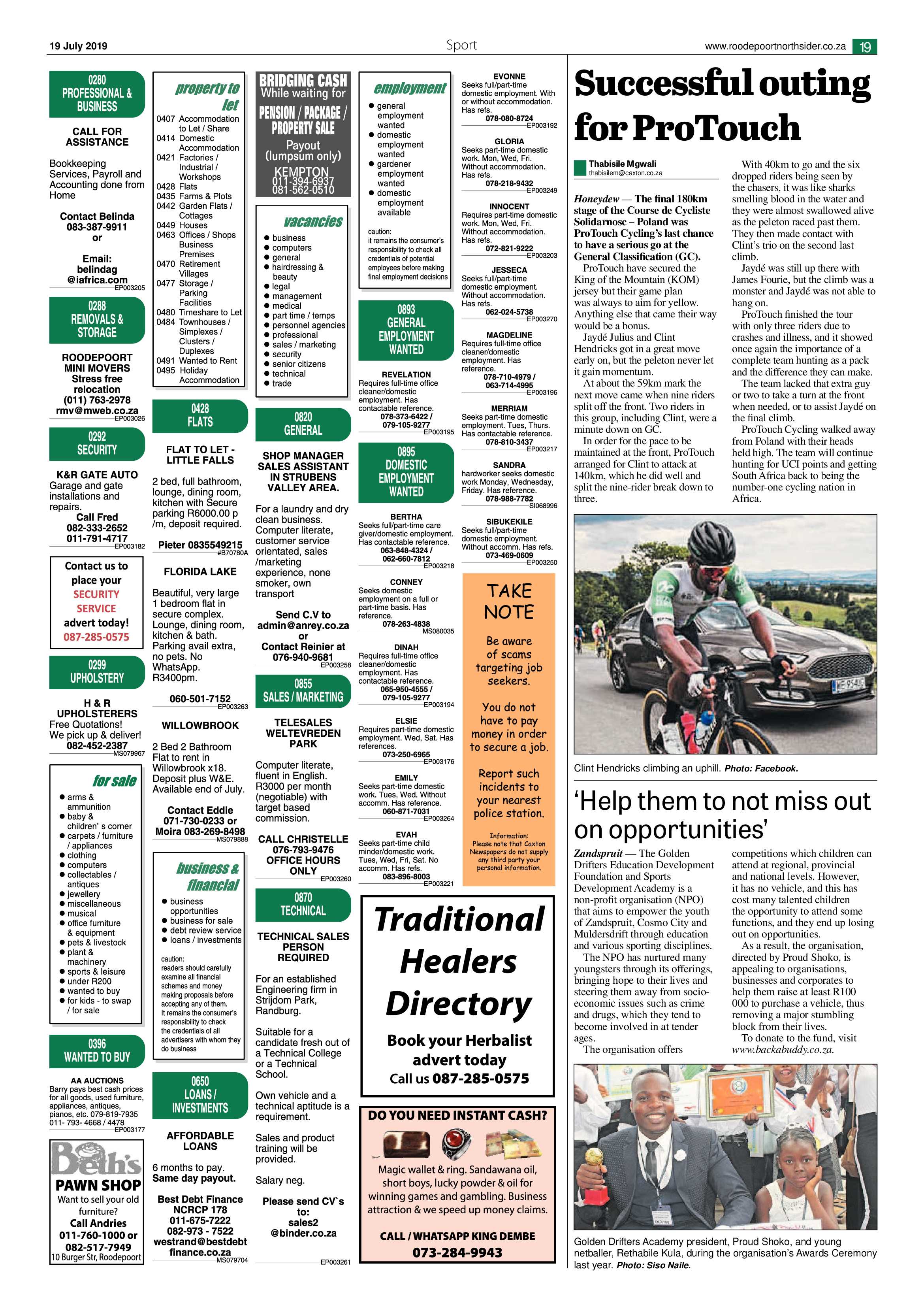 Roodepoort Northsider 19 July 2019 page 19