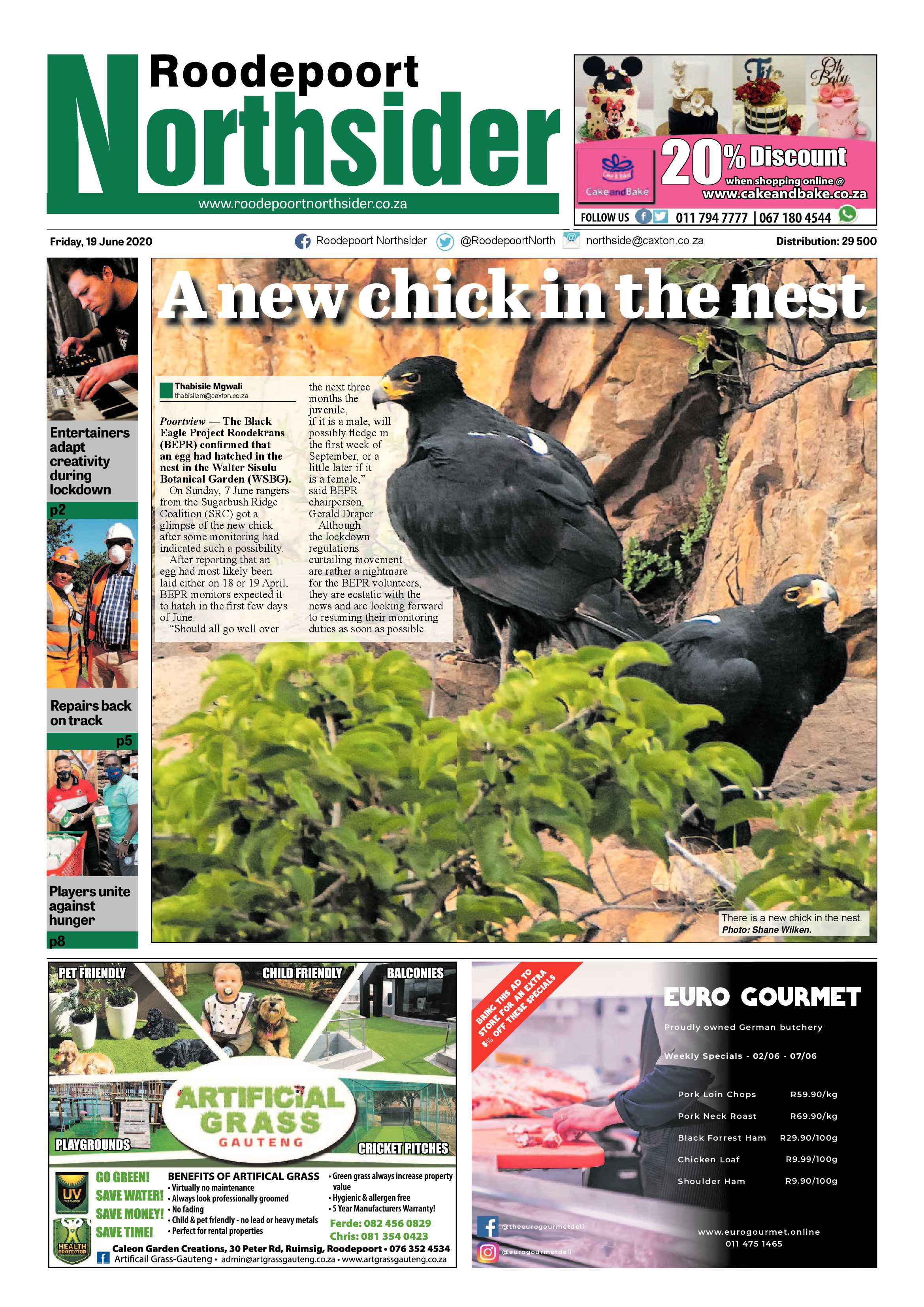 Roodepoort Northsider 19 June 2020 page 1