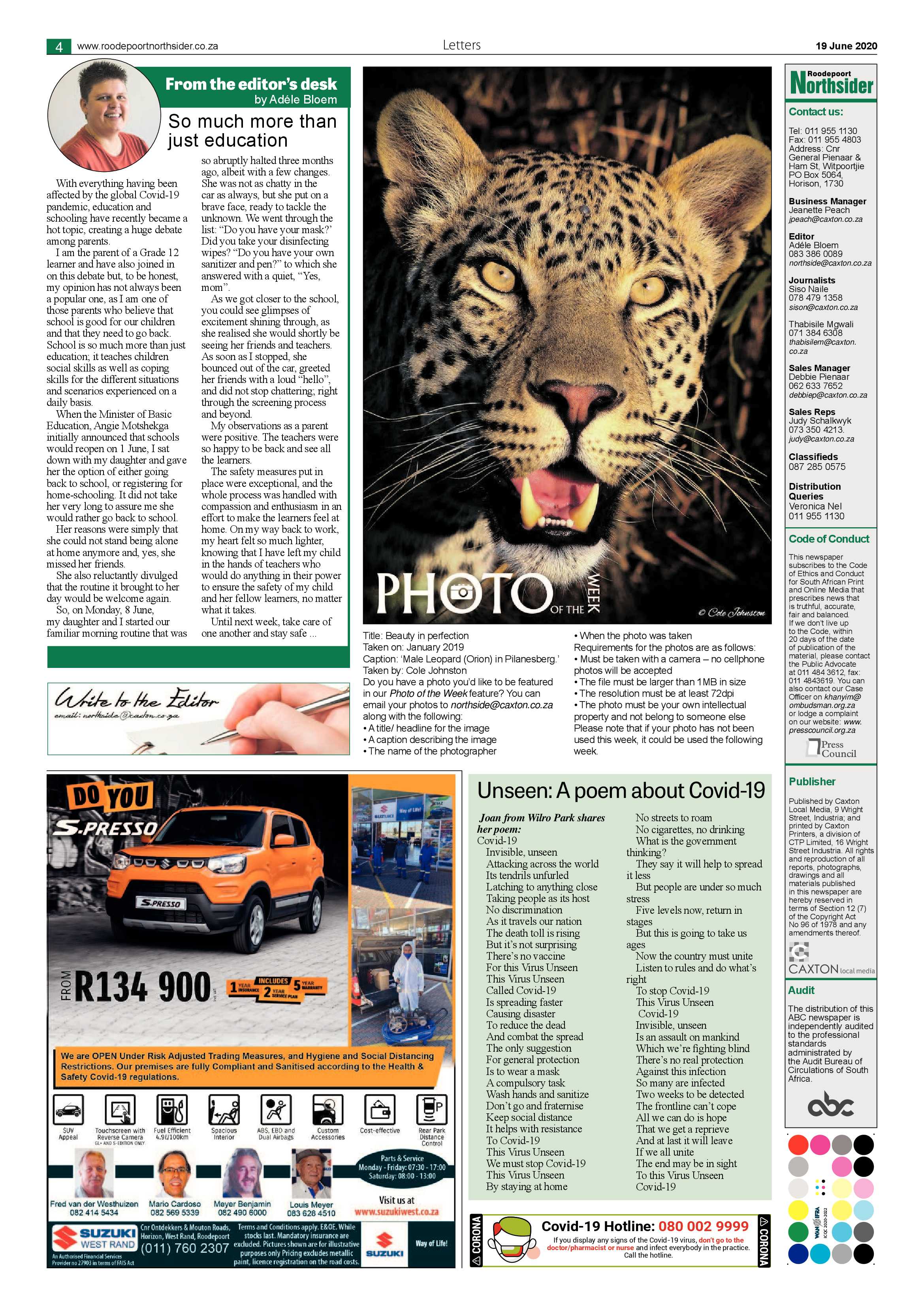 Roodepoort Northsider 19 June 2020 page 4